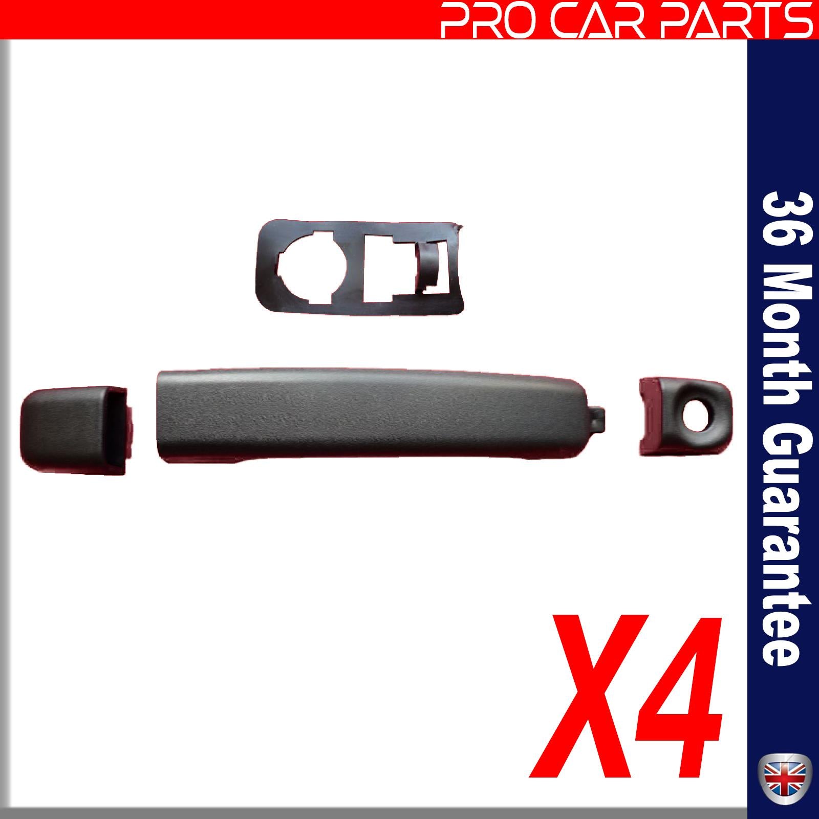 4 X SLIDING OUTER DOOR HANDLE FRONT REAR SIDE FITS  RENAULT Master MK3 VAUXHALL Movano NISSAN NV400 806075963R