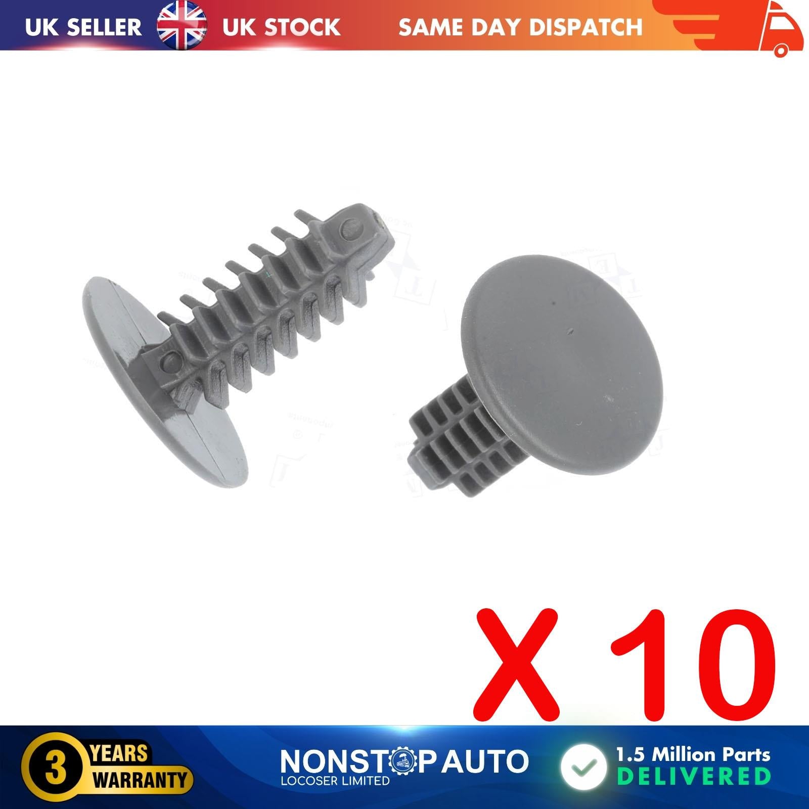 For FIAT Bumper Trim Panel Plastic Clips X10 712113631