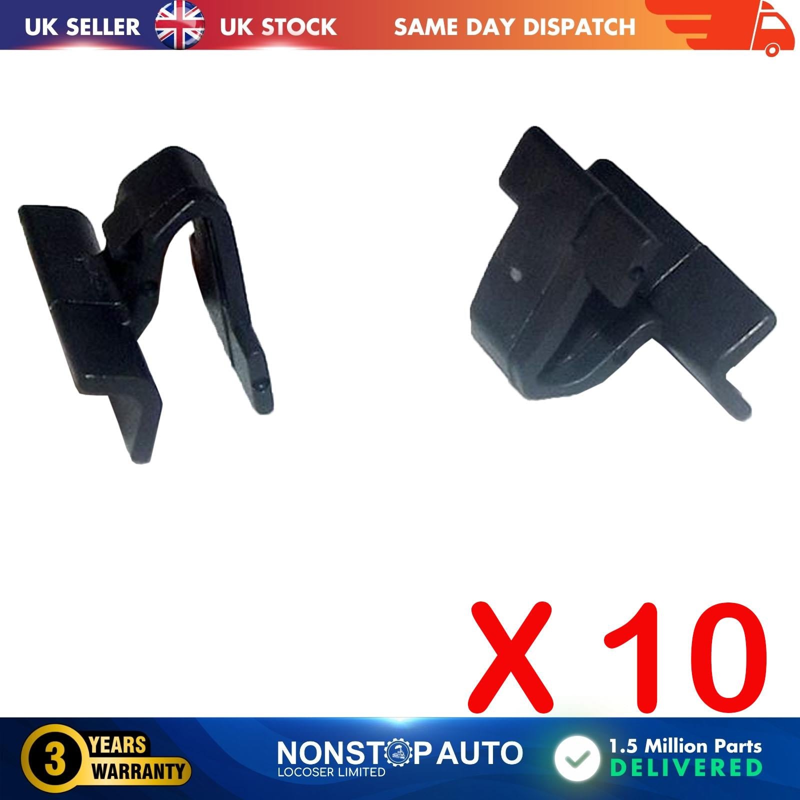 10X Grille Mounting Retainer Clips For CITROEN 796623