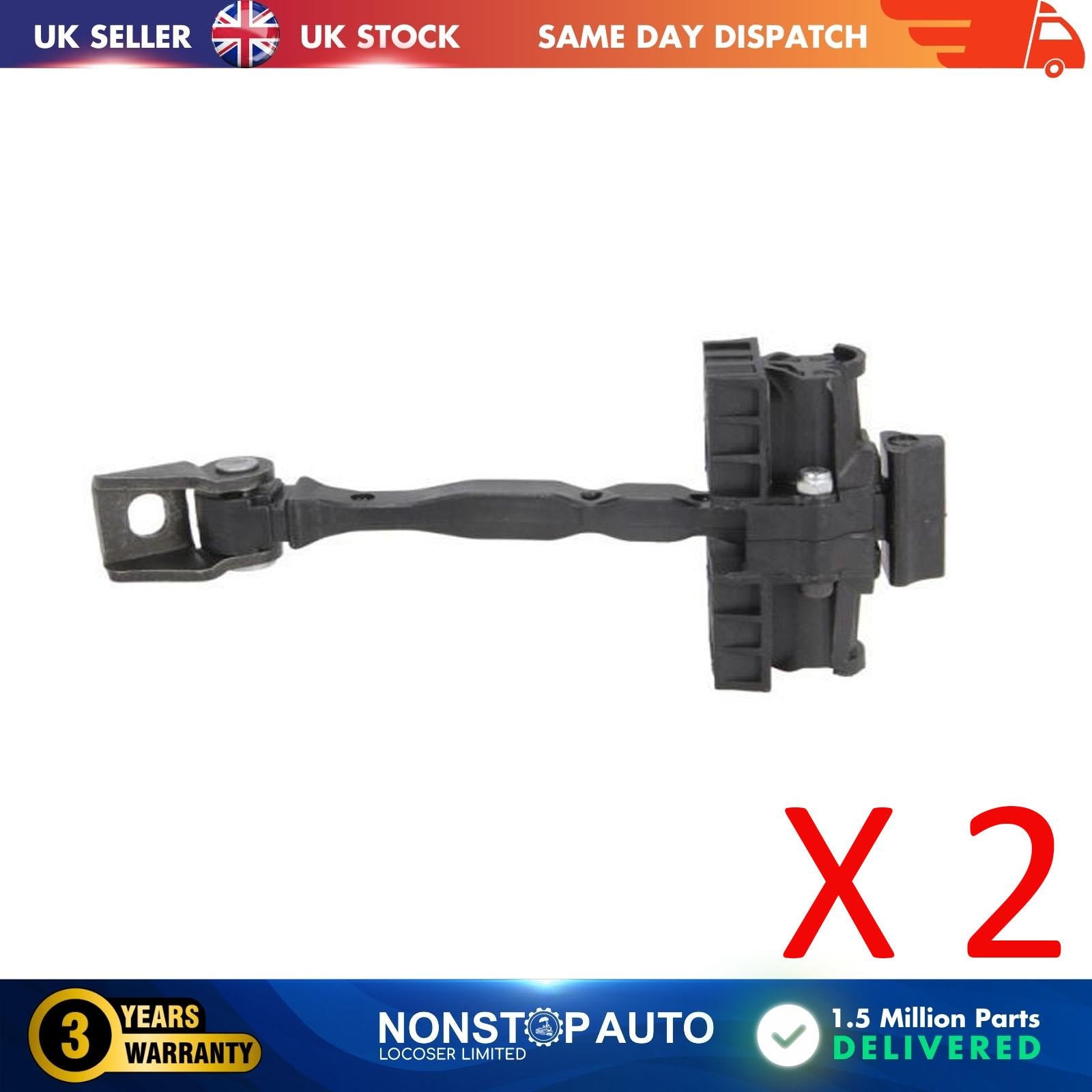 2X Rear Door Hinge Stop Check Strap Limitery Right Left Side Fits SEAT Toledo IV