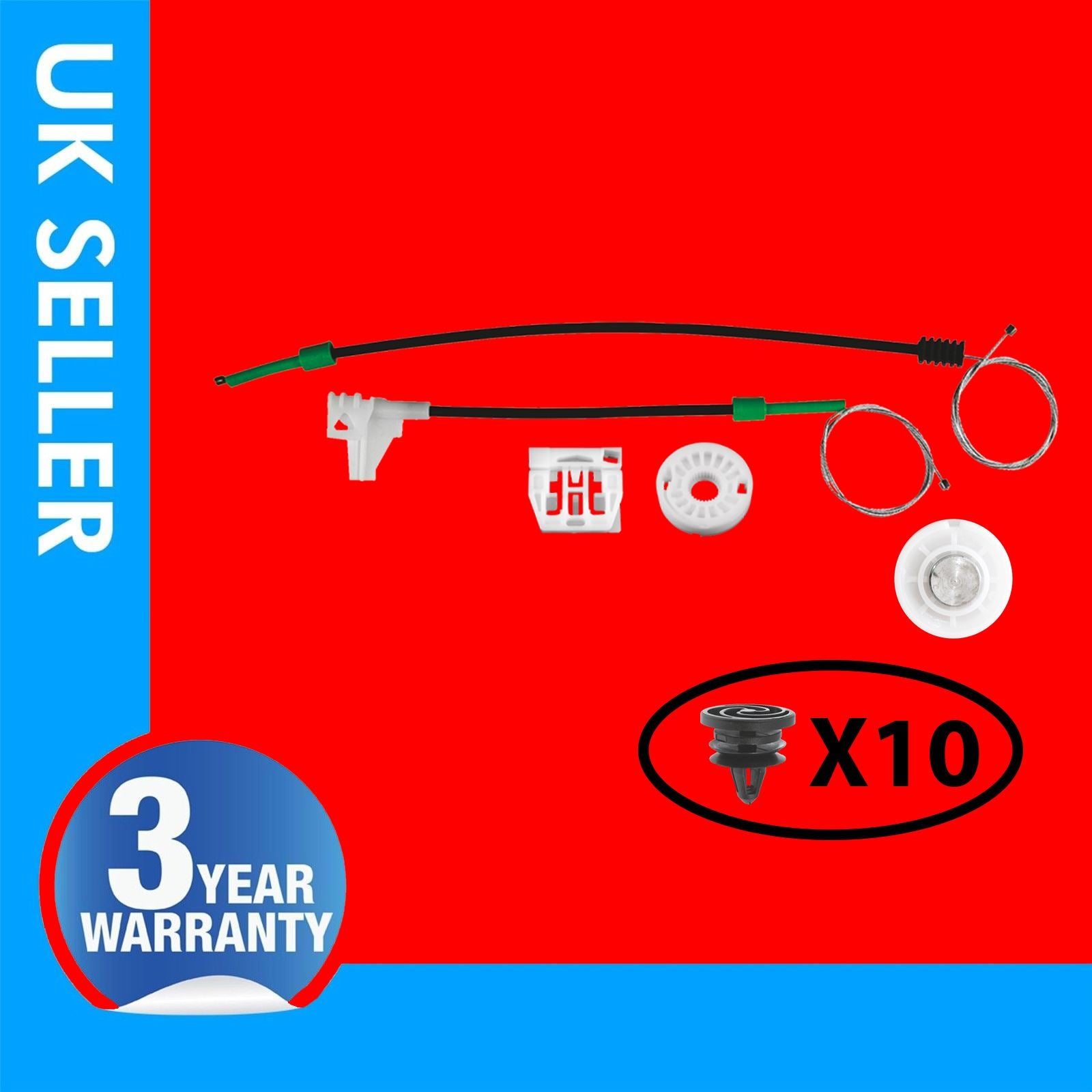 SKODA OCTAVIA WINDOW REGULATOR REPAIR KIT REAR LEFT