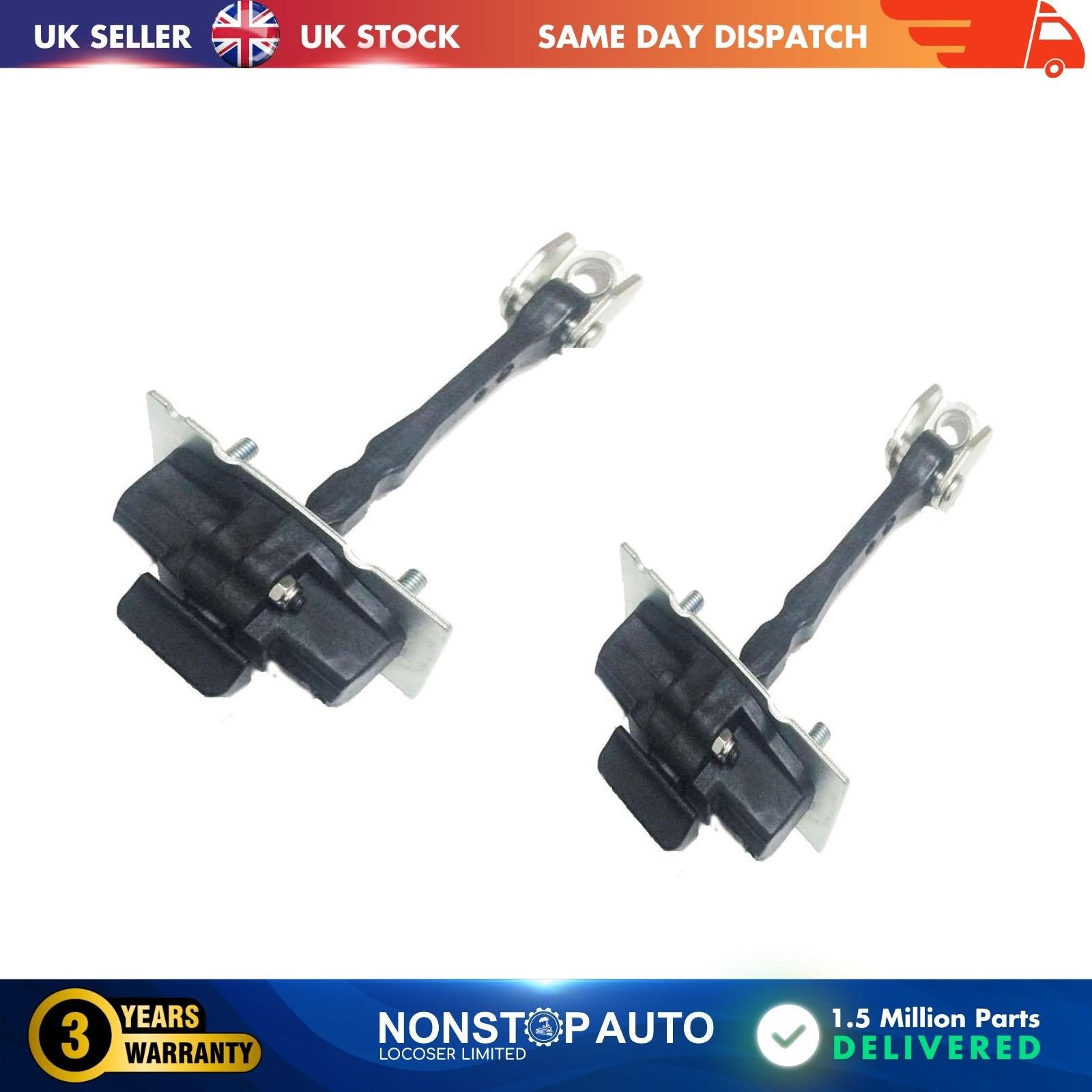 2 X Front Door Hinge Stop Check Strap Limitery Right and Left Side Fits PEUGEOT 308 II  308 SW II  9677466980