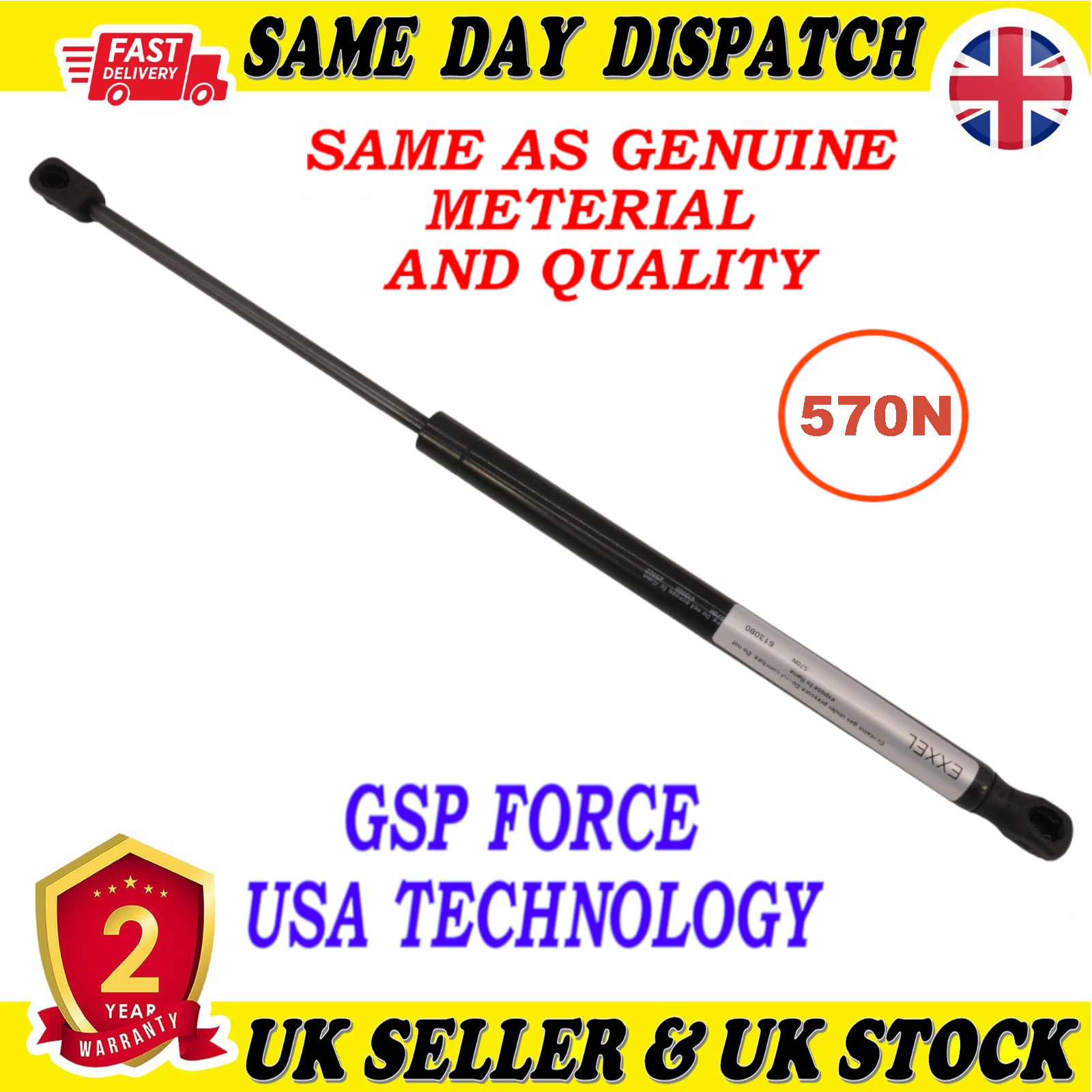 TAILGATE BOOT GAS STRUTS 570 Newton FOR KIA SPORTAGE III  817703W000