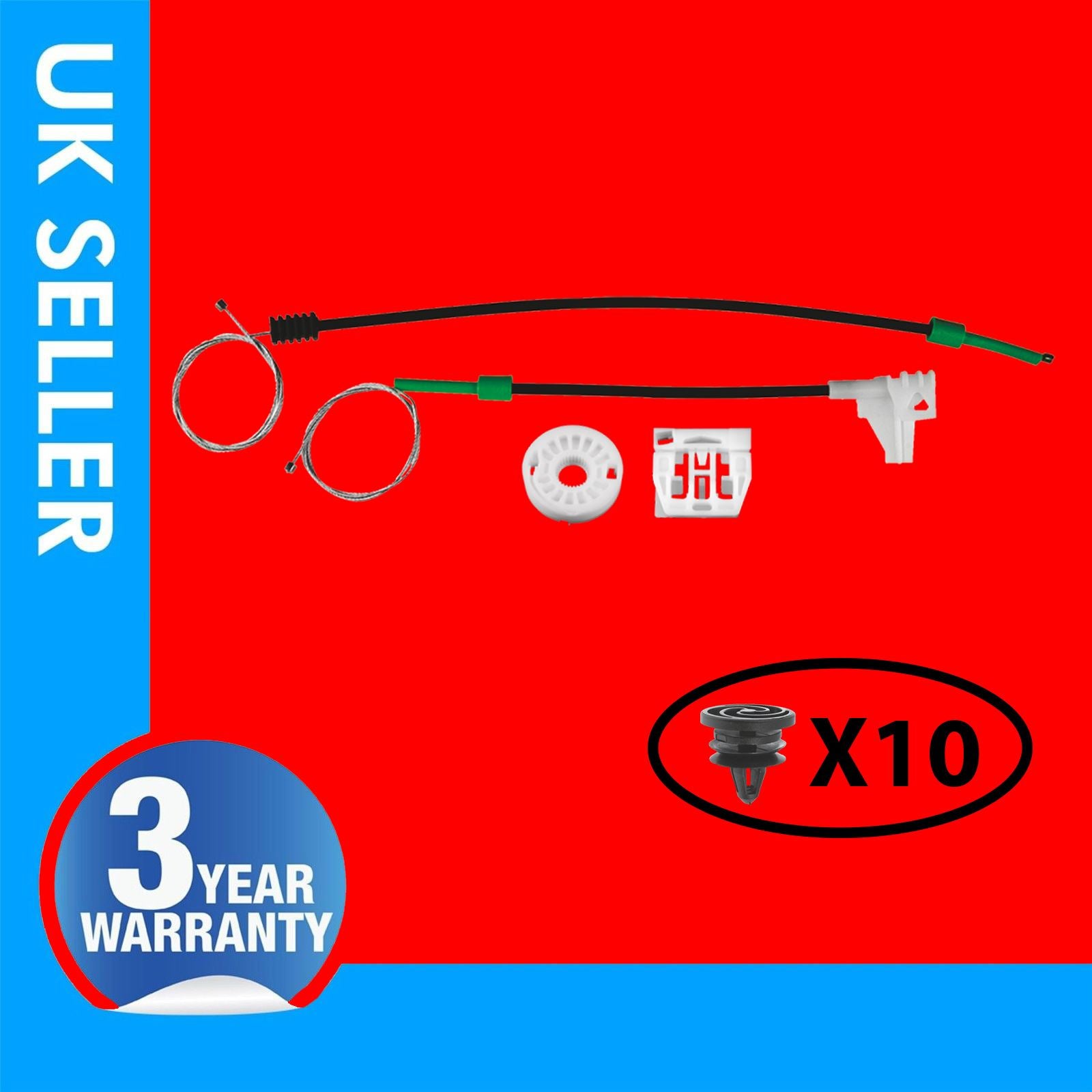 FOR SKODA OCTAVIA WINDOW REGULATOR REPAIR KIT REAR SIDE  RIGHT