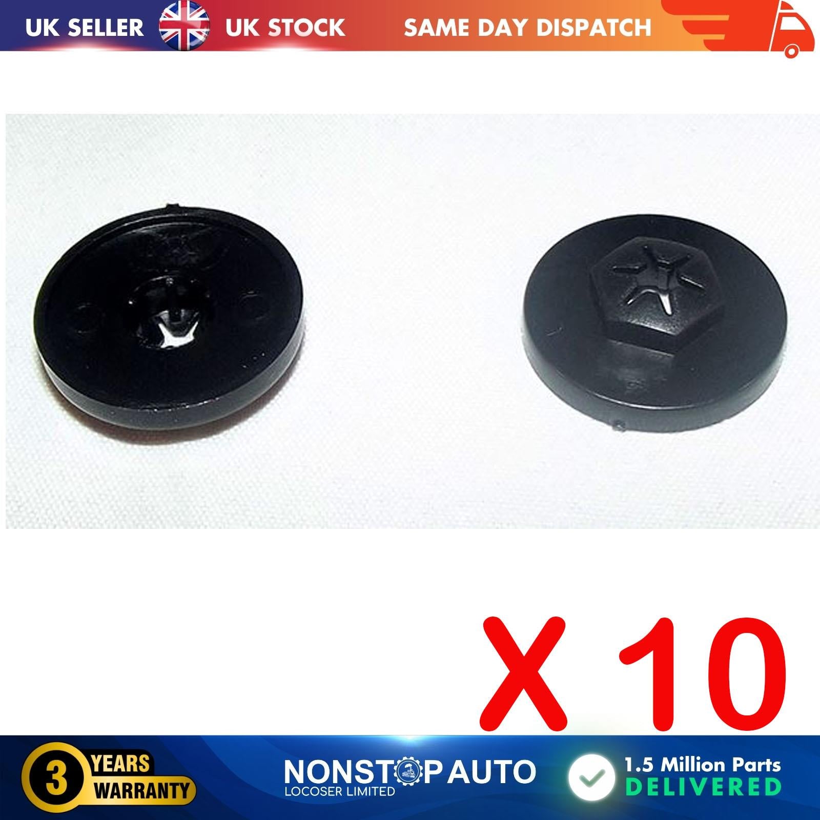 10X Plastic Star Nut Trim Clips For PEUGEOT 055389000