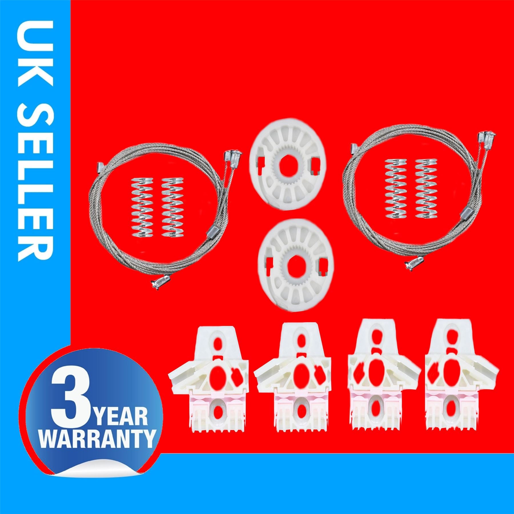 Front Window Regulator Repair Kit Left & Right Side Fits Volkswagen Touran