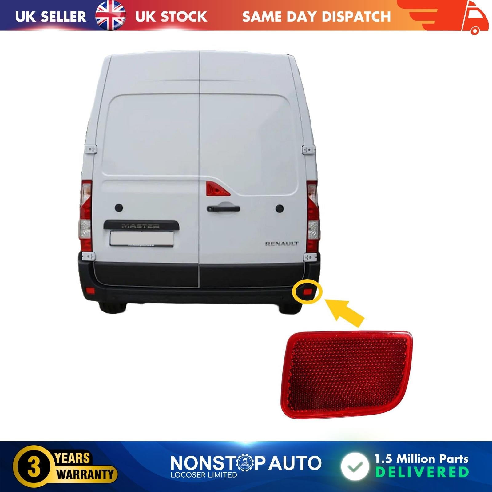 Rear Bumper Reflector Right Side For RENAULT Master III 8200152643
