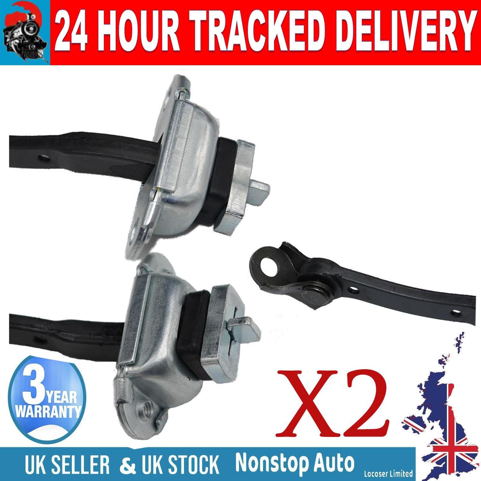 2X Rear Door Hinge Stop Check Strap Limitery Right Left Fits TOYOTA Yaris II