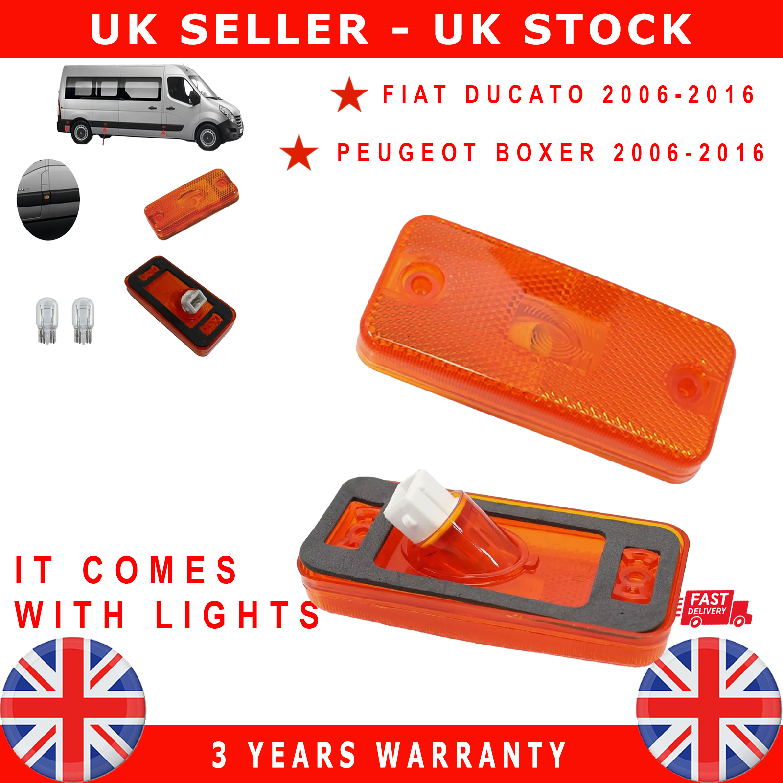Door side indicator lens fits FIAT Ducato  citroen relay peugeot boxer 6303.A1