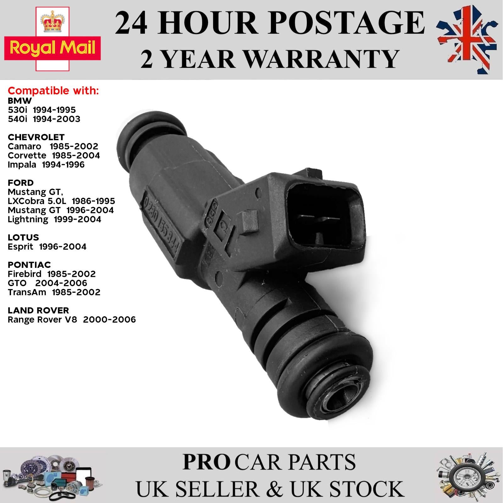Fuel Injector For BMW 530i 540i CHEVROLET Camaro Corvette Impala FORD Mustang