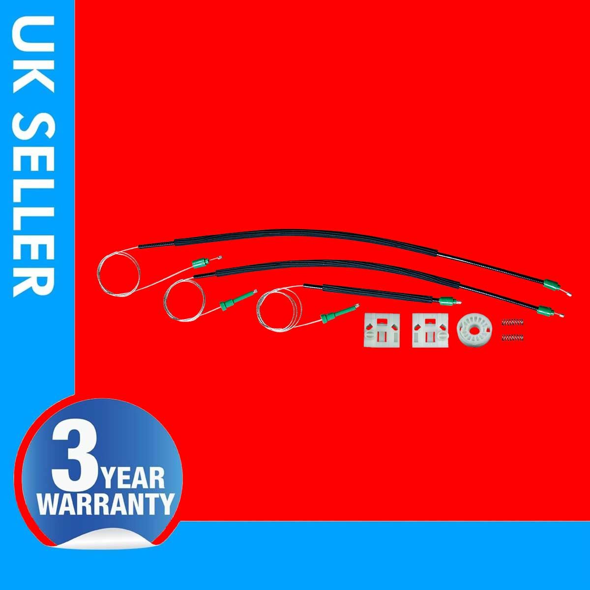 Fits VW New Beetle Window Regulator Repair Kit Front Left or Right Side 1Y0837462B 1Y0837462F