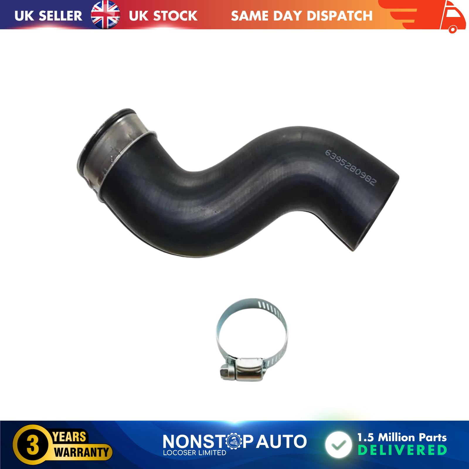 TURBO INTERCOOLER TURBO HOSE PIPE FOR MERCEDES VITO VIANO W639  6395280982