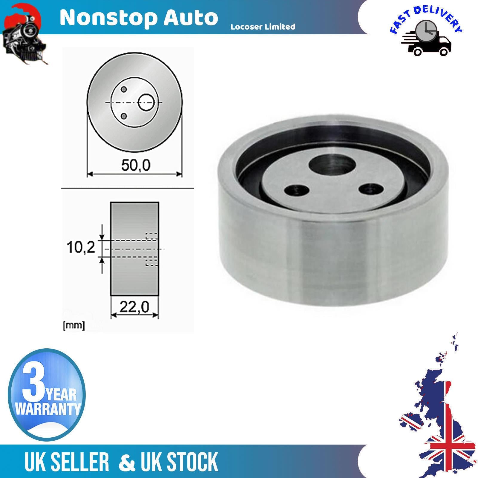 Fan Belt Tensioner Pulley V Ribbed Belt Idler For RENAULT Megane I Scenic