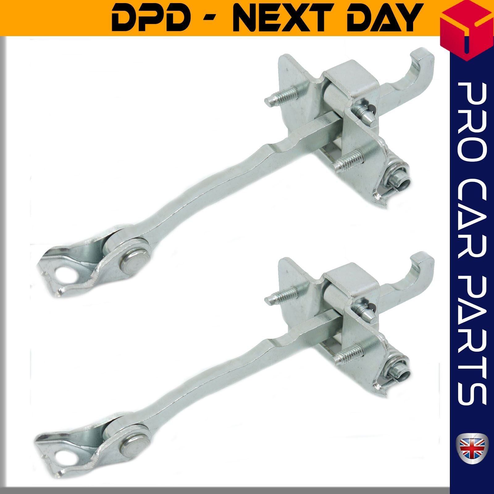 2X Front Door Hinge Stop Check Strap Limitery Right and Left Side Fits VAUXHALL Vivaro A RENAULT Trafic II NISSAN Primastar 7700311823