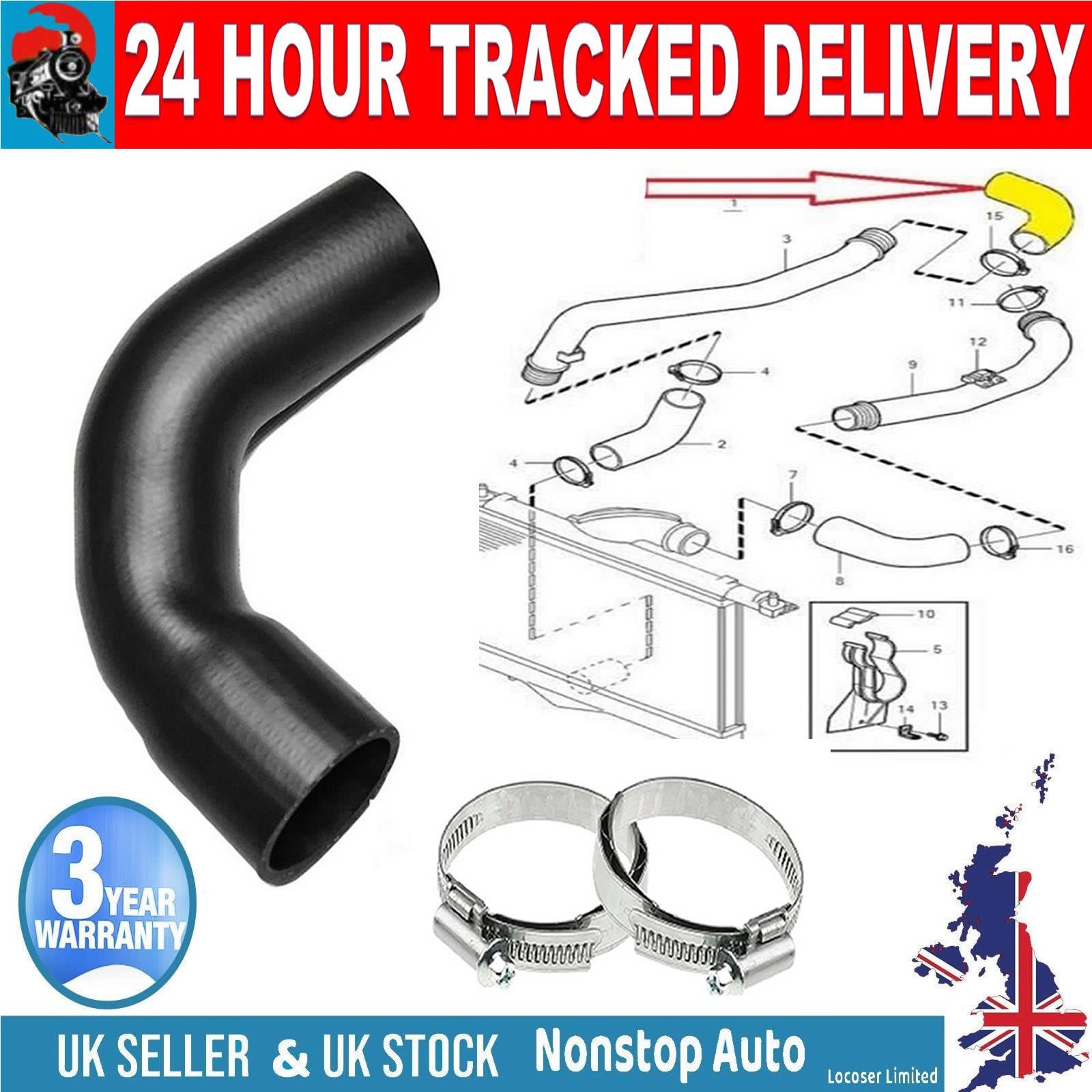 TURBO INTERCOOLER TURBO HOSE PIPE FOR VOLVO V40 S40 1.9 DI 30621587