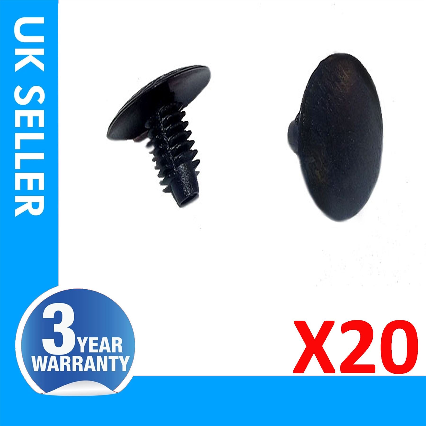 20X For Peugeot 206 406 407 Citroen C4 C5 Renault Clio Mk1 Escape Laguna Megane Safrane Twingo R11 R18 R19 R25 R4 R5 Fiat Radiator Panel Trim Retainer Clips