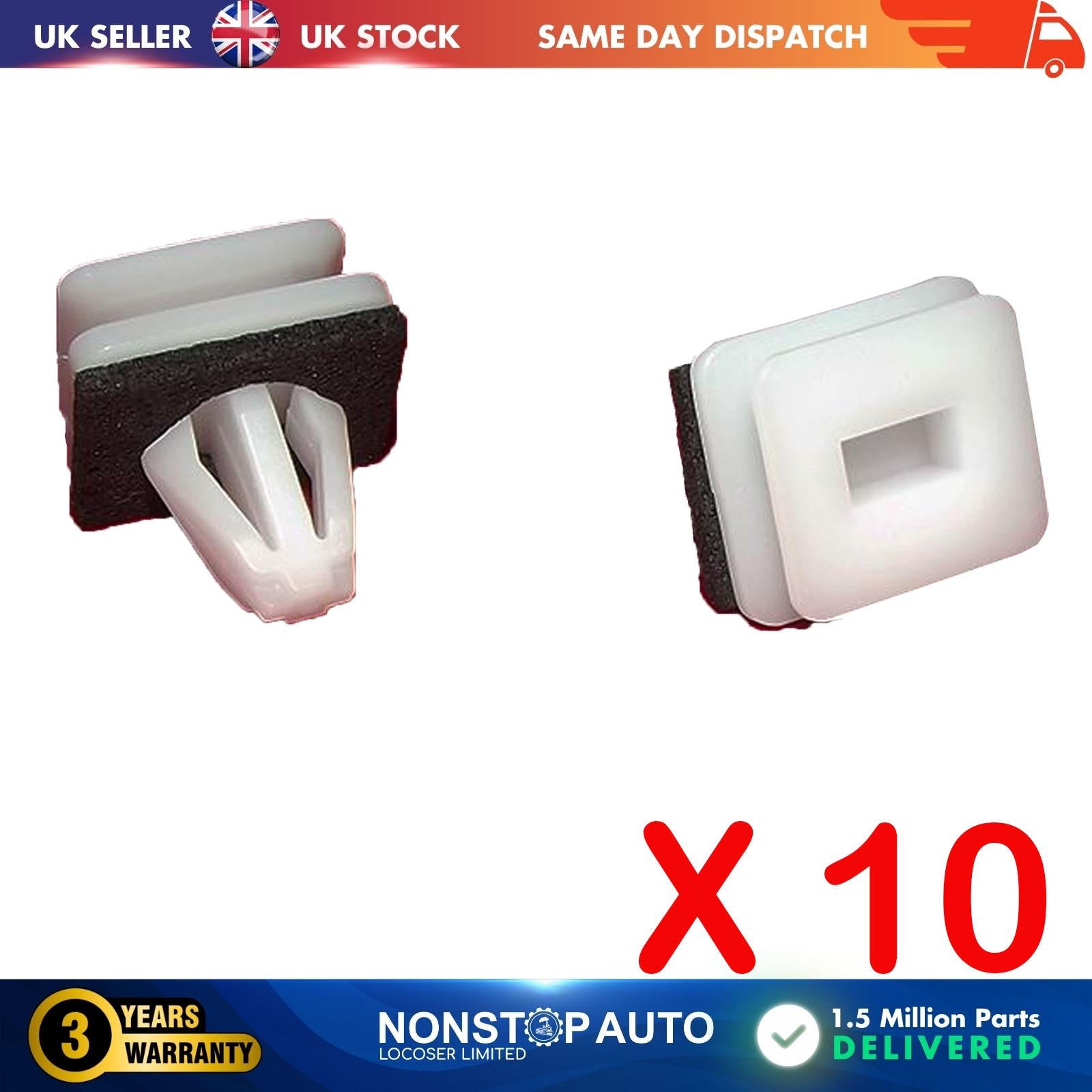 10 X FOR HONDA ACURA Bumper Grill Fender Side Skirt Sill Trim Exterior Clips 91504-SP1-003