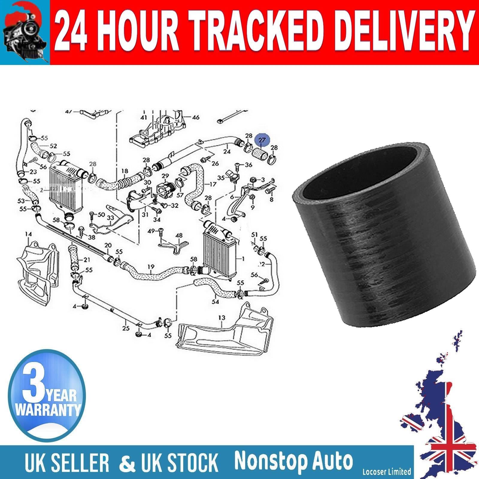 TURBO INTERCOOLER HOSE PIPE FOR AUDI A4 A5 A6 A8 Q5 Q7 TDI   059145834D