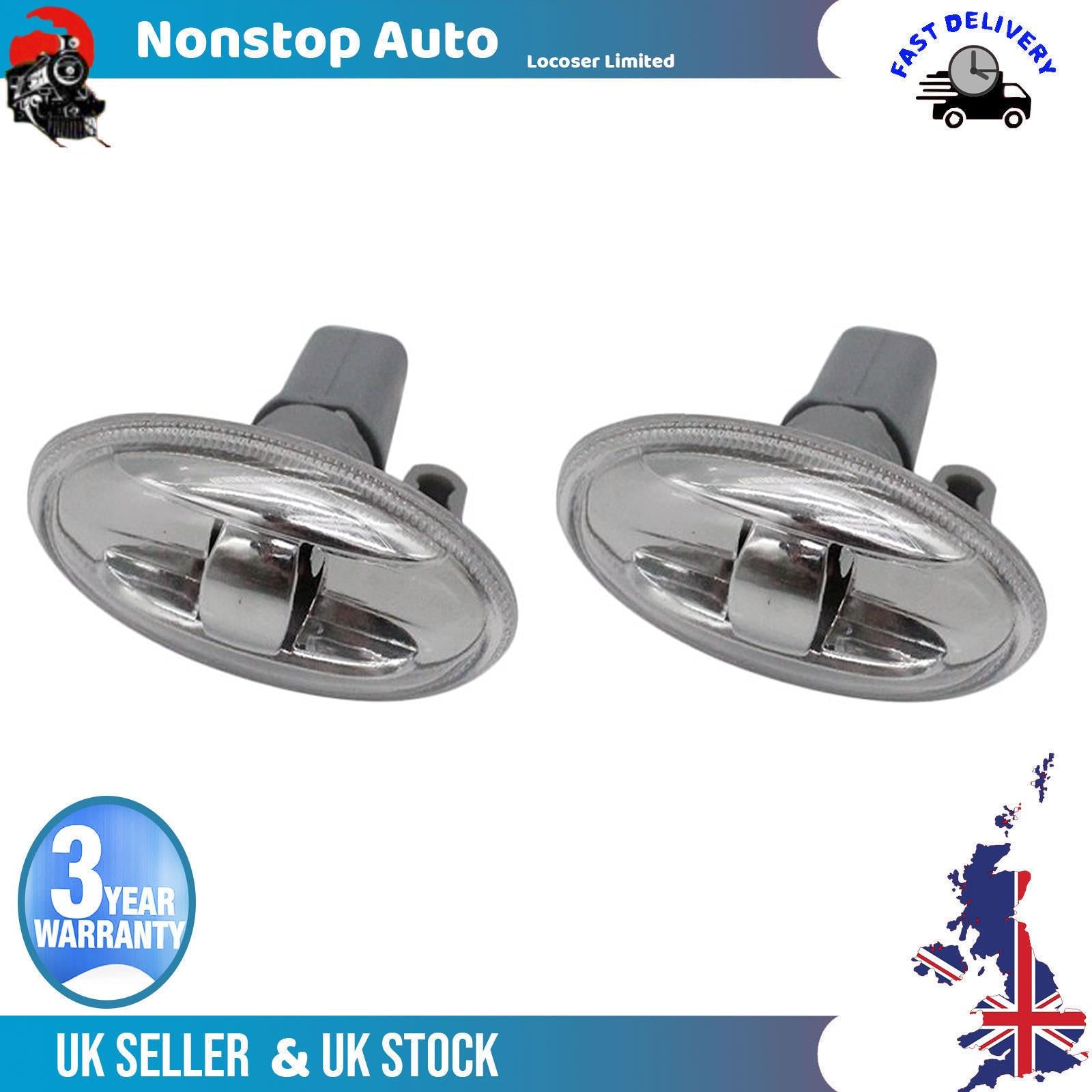 2X Side Indicator Repeater Lamp R and L For TOYOTA Aygo Proace 6325G3