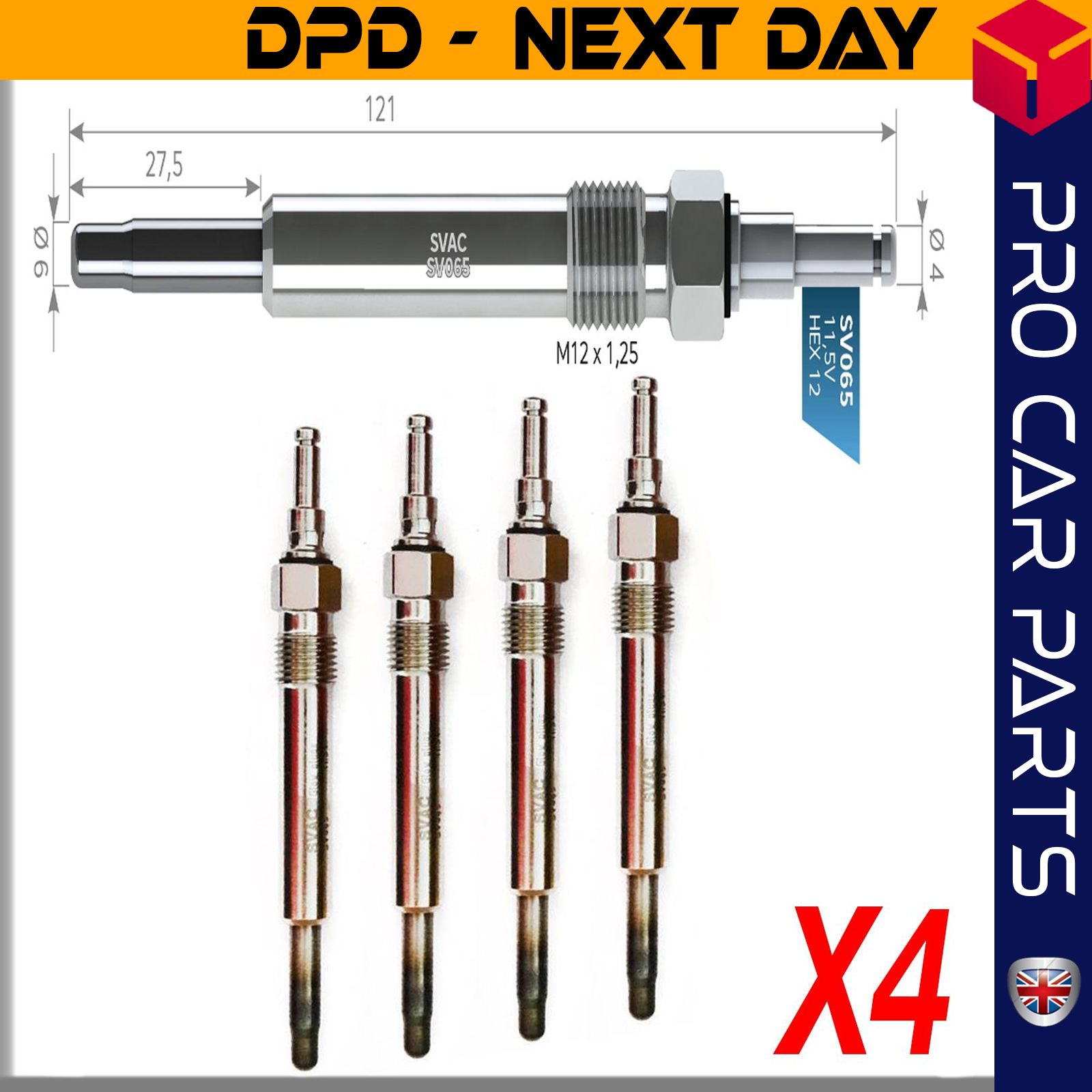 4 X MERCEDES C220-C250 E220-E250-E300 2.2D-2.5D-3.0D Glow Plug