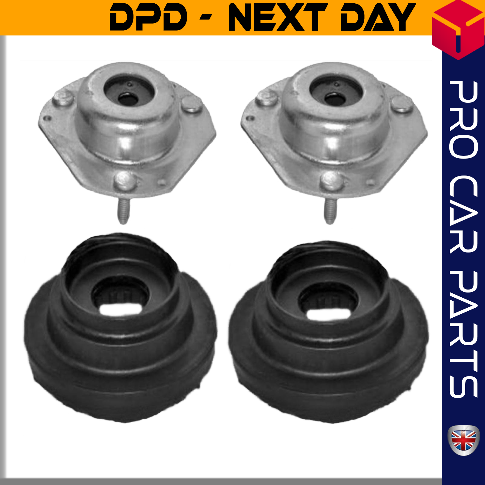 2 X SUSPENSION SHOCK STRUT MOUNT BEARING FRONT FITS Ford Fiesta VI 8V513K155BA