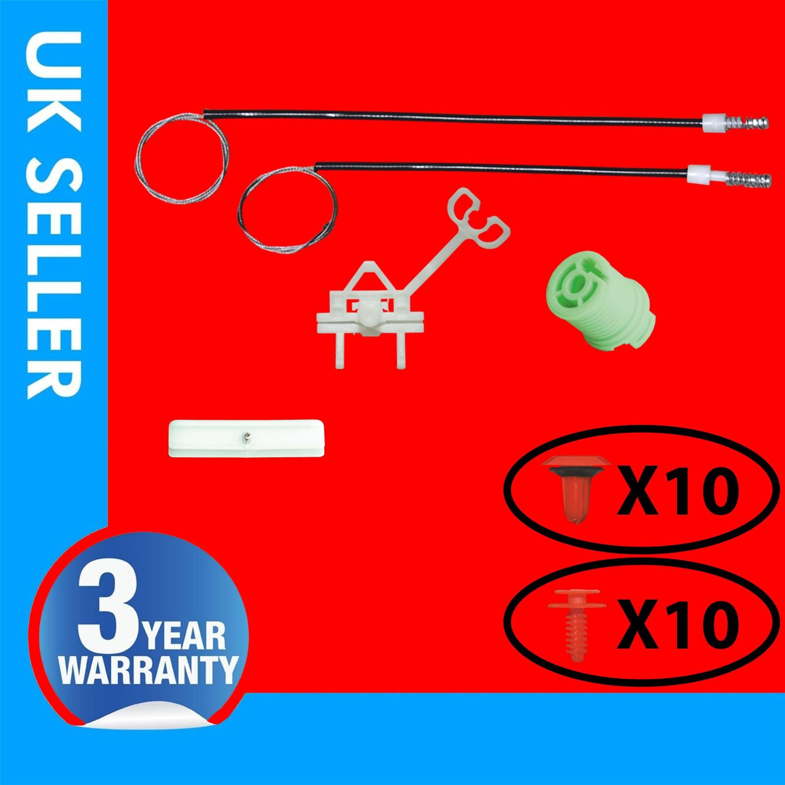 Fits FIAT PUNTO WINDOW REGULATOR REPAIR KIT REAR RIGHT HAND SIDE