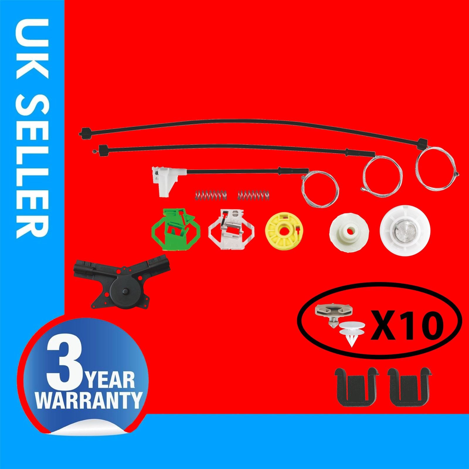 FOR VW POLO CLASSIC WINDOW REGULATOR REPAIR KIT FRONT RIGHT HAND SIDE
