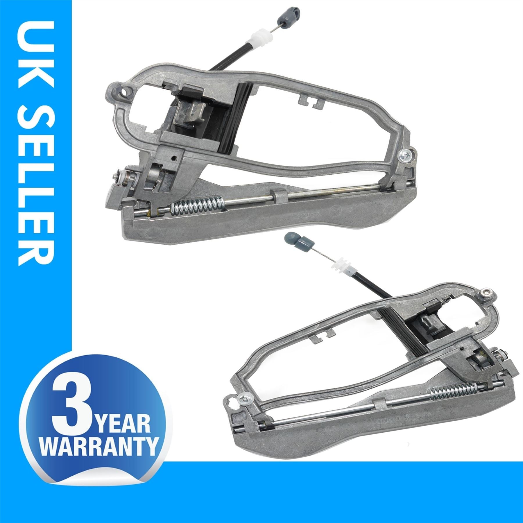 2 X Outer Door Handle Carrier Frame Mechanism Front Side Fits BMW X5 E53 51218243615, 5121 8 243 615 , 51218243616, 5121 8 243 616