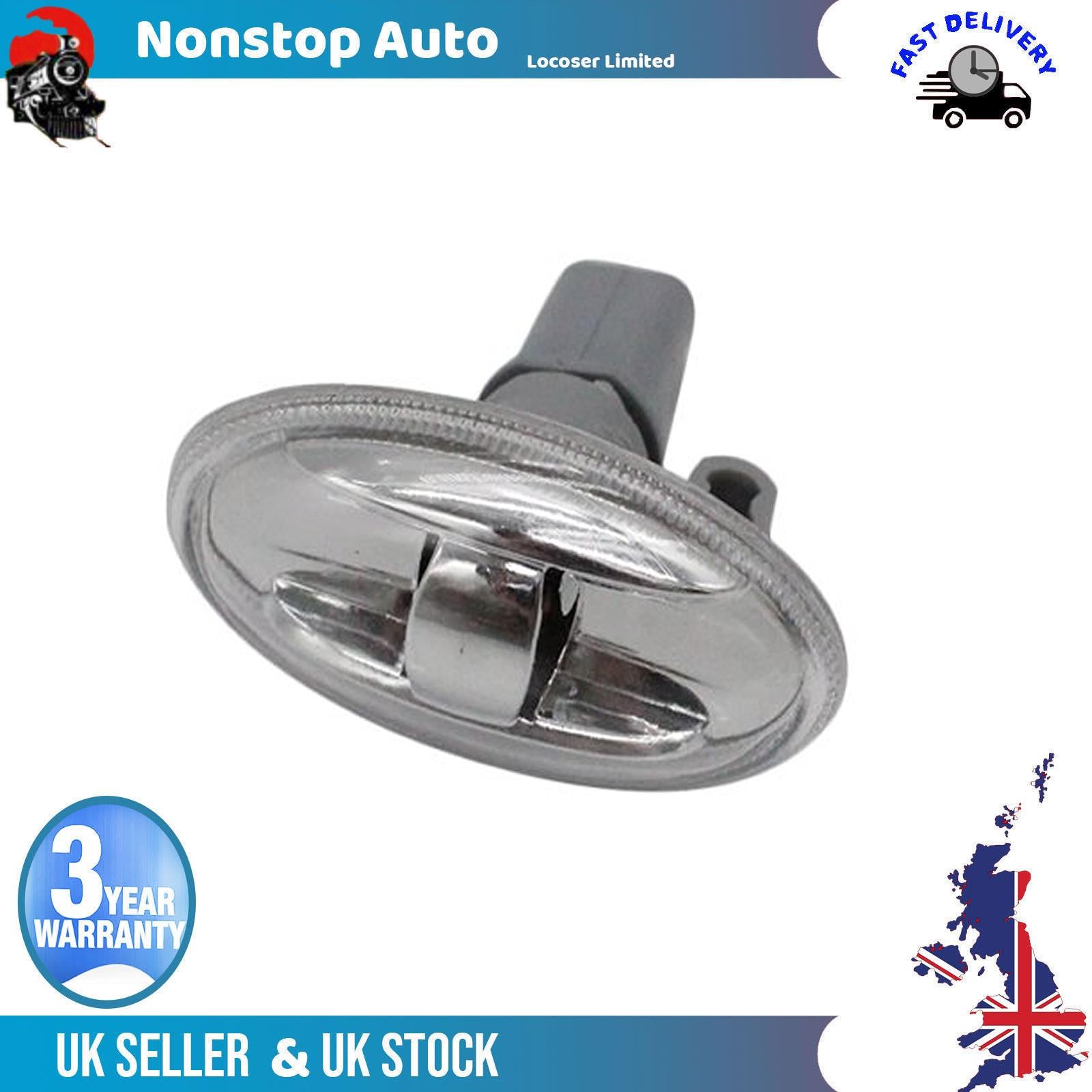 Side Indicator Repeater Lamp R or L For PEUGEOT 108 206 407 607 1007 Expert Partner Traveller Bus Rifter 6325G3