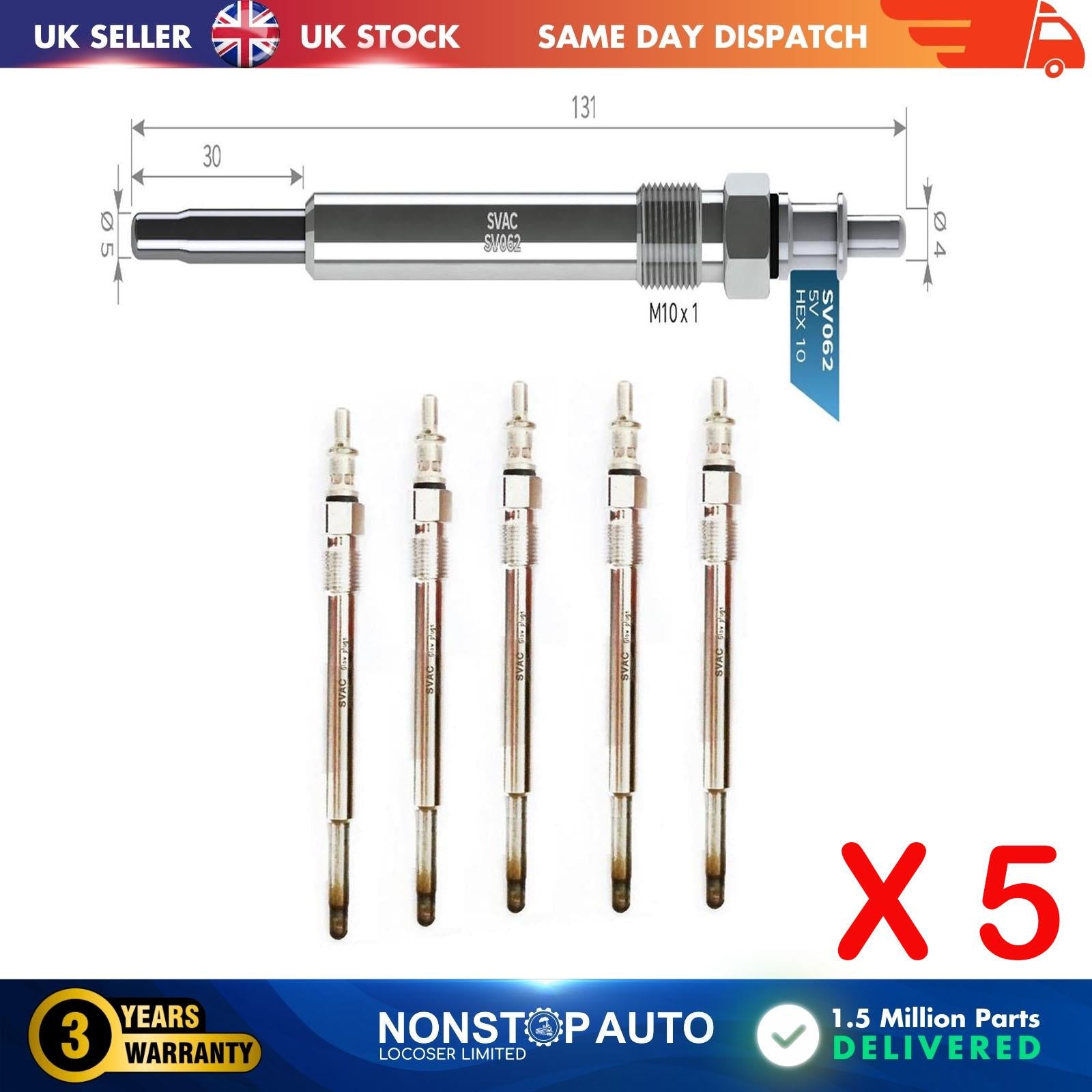 5X Glow Plugs For MERCEDES C-Class E-Class A0011595101
