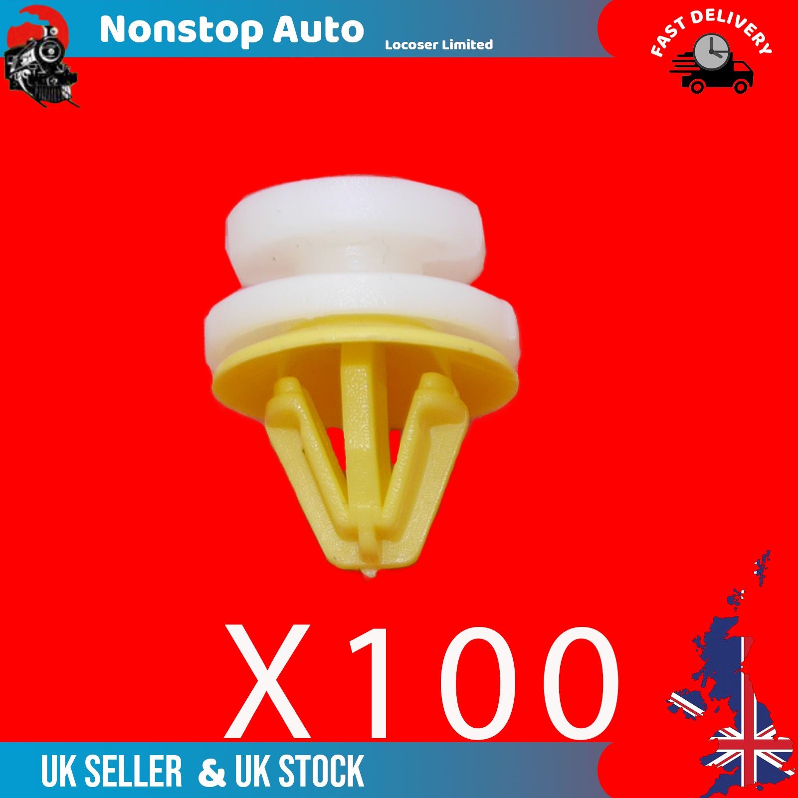 100X Door Card Panel Trim Interior Fastener Clips For RENAULT Clio II Espace IV