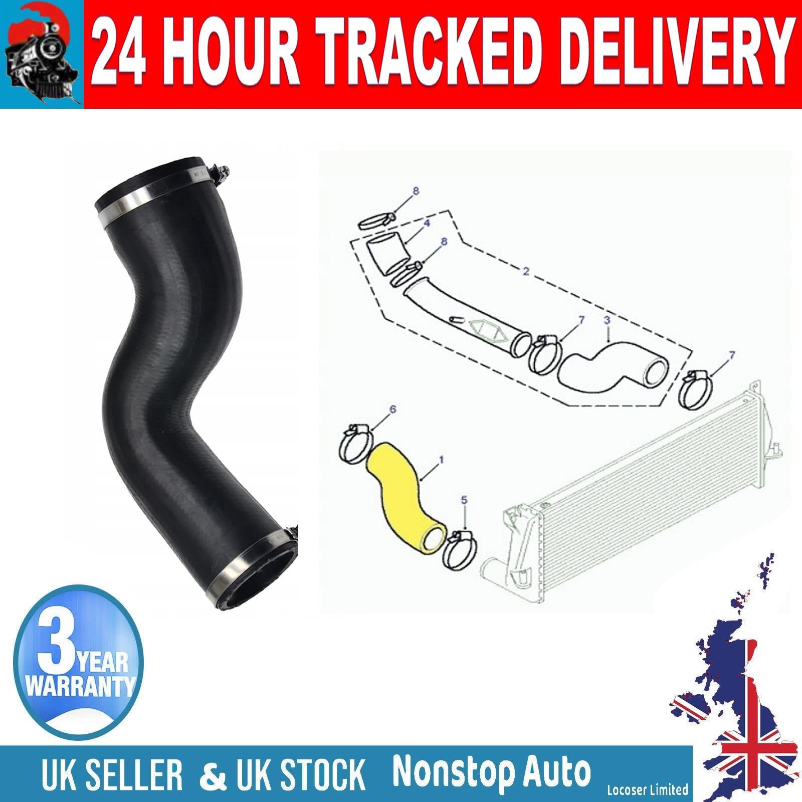 TURBO INTERCOOLER HOSE PIPE FOR  LAND ROVER DISCOVERY II 2.5 TD ESR4640