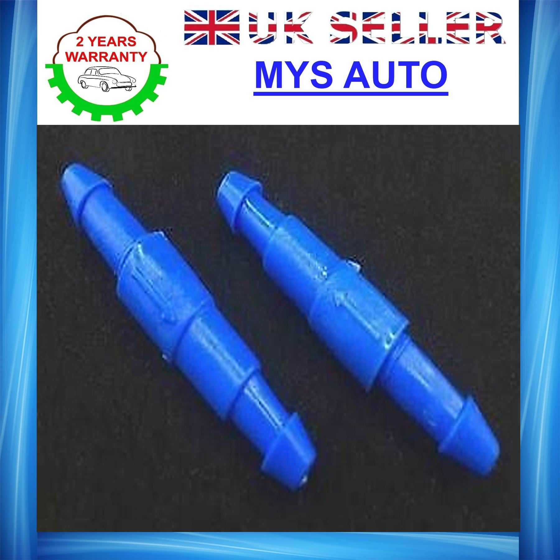 RENAULT Windscreen Washer Pipe Hose Tube One Way / Non Return Valve PAIR BR69X2