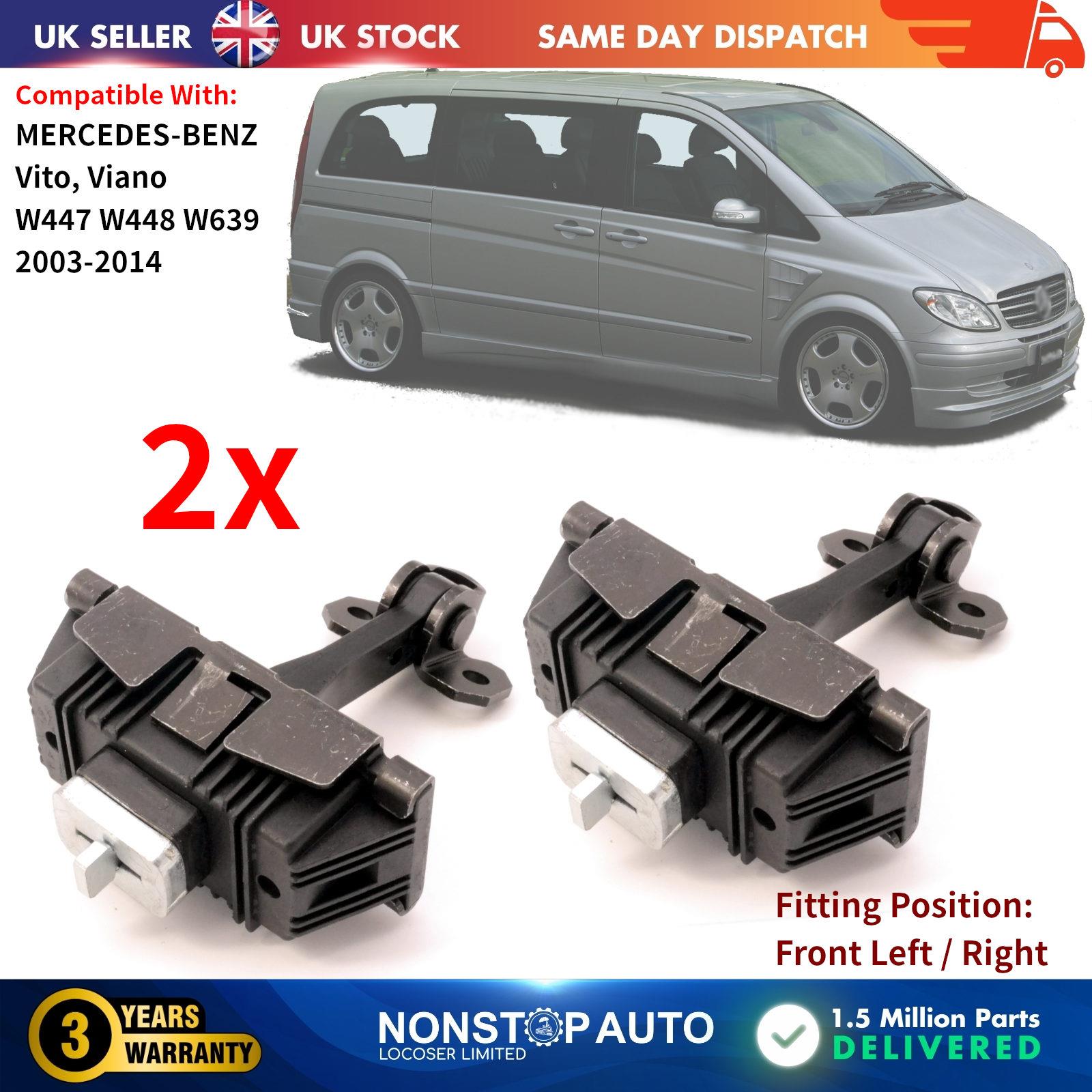 2X Front Door Hinge Check Strap Stopper Left or Right For Mercedes For Vito W447 W448 W639 A4477207500