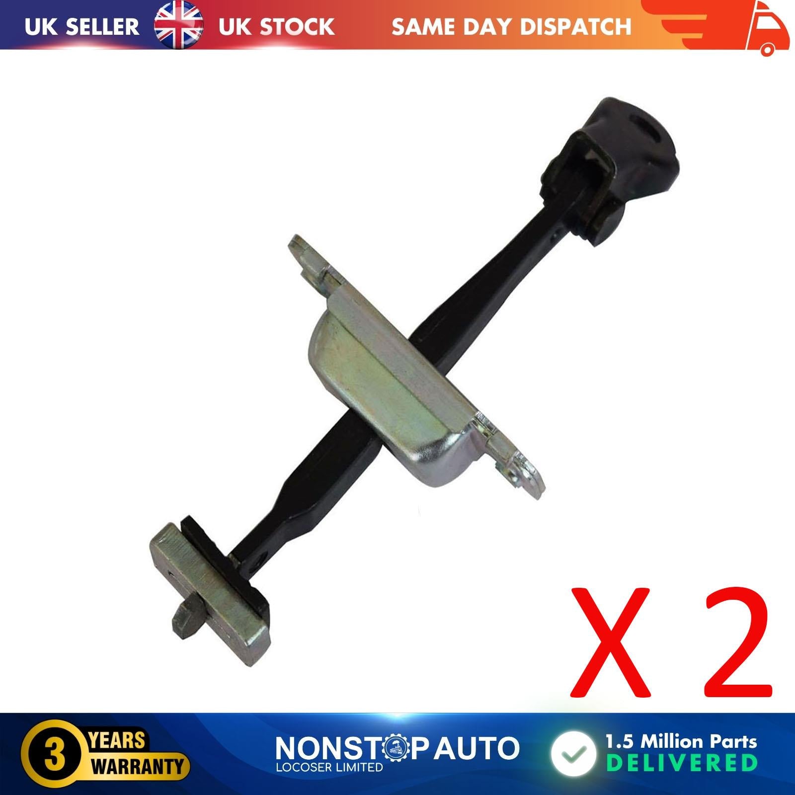 2 X Rear Door Hinge Stop Check Strap Limitery Righ Left Side Fits HYUNDAI I30