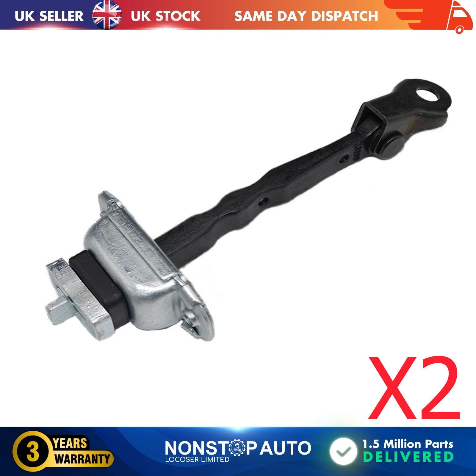 2 X Front Door Hinge Stop Check Strap Limitery Right and Left Side Fits TOYOTA Auris II  Corolla 6861002242