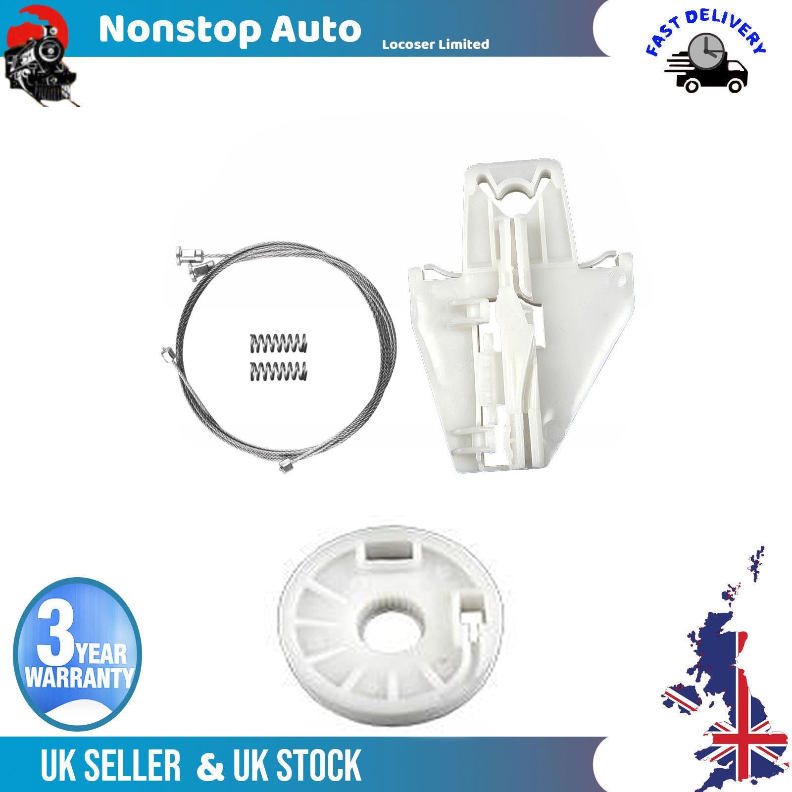 Fits SEAT Leon Toledo II Window Regulator Repair Kit Rear Right Side