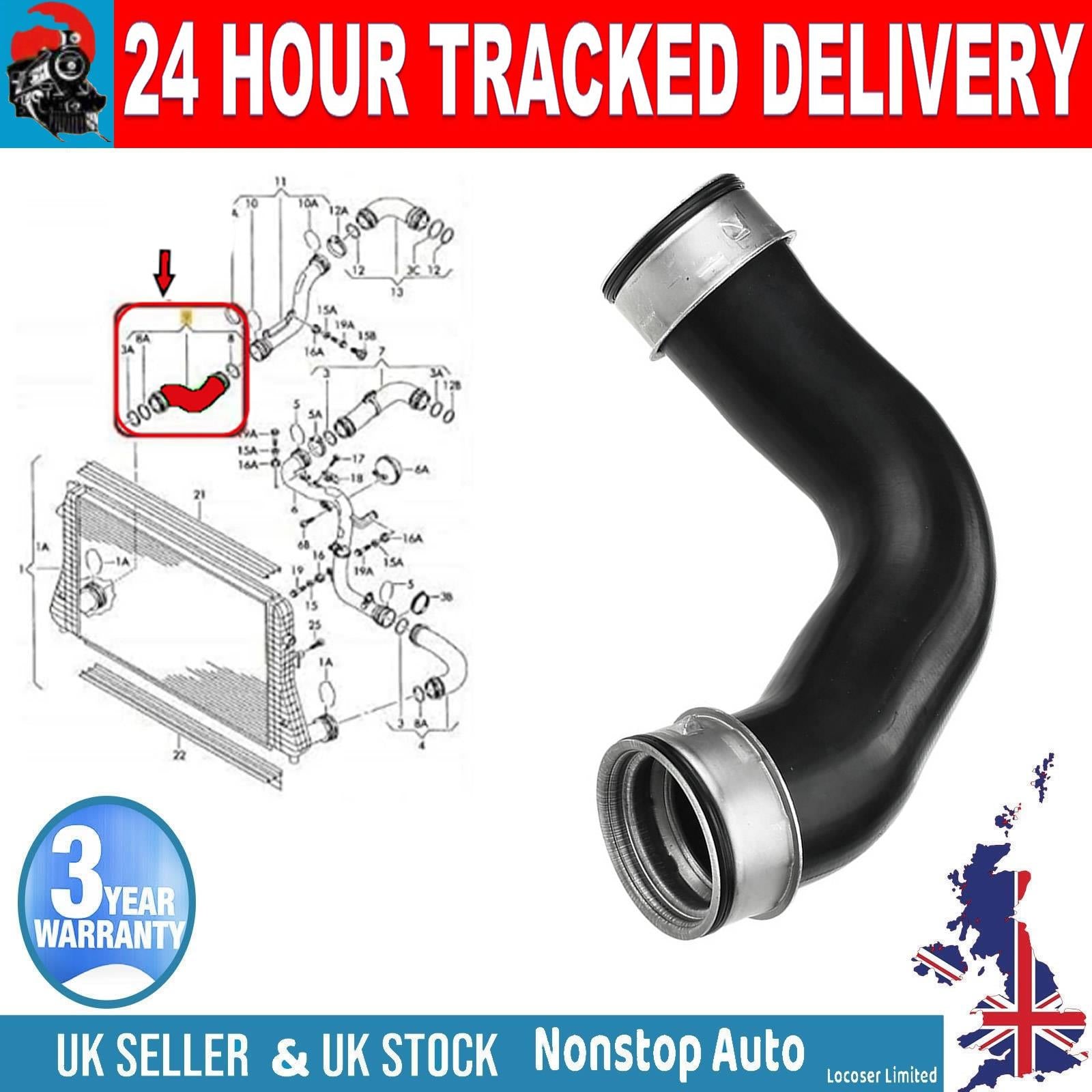 TURBO INTERCOOLER HOSE PIPE FOR AUDI A3 2.0 TDI SEAT ALTEA ALTEA XL LEON 2TOLEDO III 2.0 TDI  SKODA OCTAVIA II 2.0 TDI VW GOLF V JETTA III PASSAT B6 TOURAN 2.0 TDI  3C0145834F