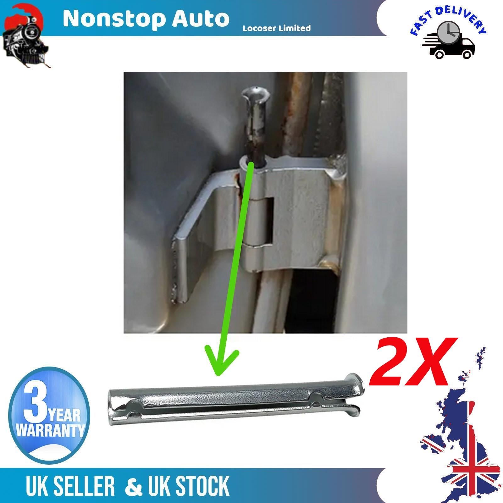 2X Door Hinge Pin For VAUXHALL Agila A Ascona C Astra F G H Combo Corsa A B C Kadett E Meriva A Omega A B Senator B Tigra Vectra A B Zafira A B 132608