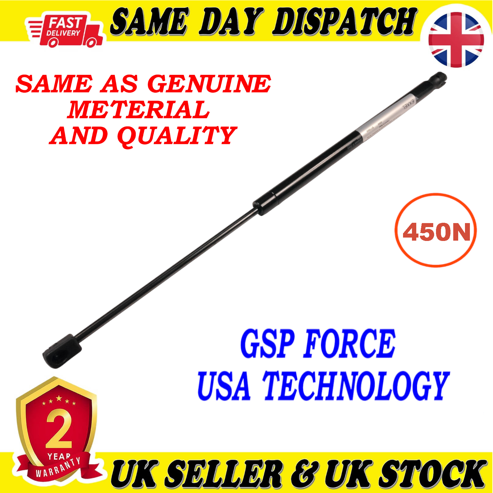 TAILGATE BOOT GAS STRUTS 450 Newton FOR BMW 3 Touring (E91) 51247127875