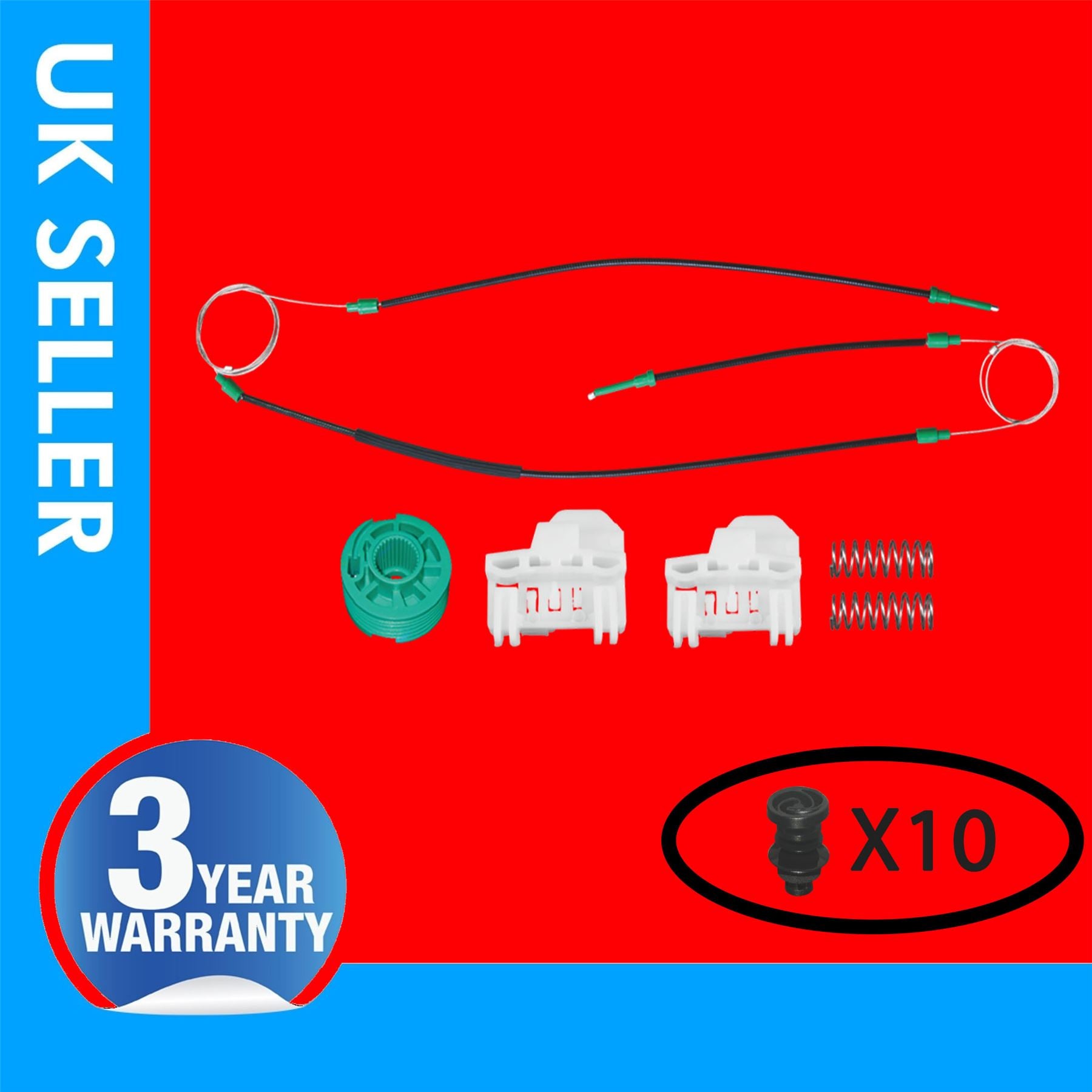 FOR AUDI A4 window regulator REPAIR KIT FRONT RIGHT HAND SIDE