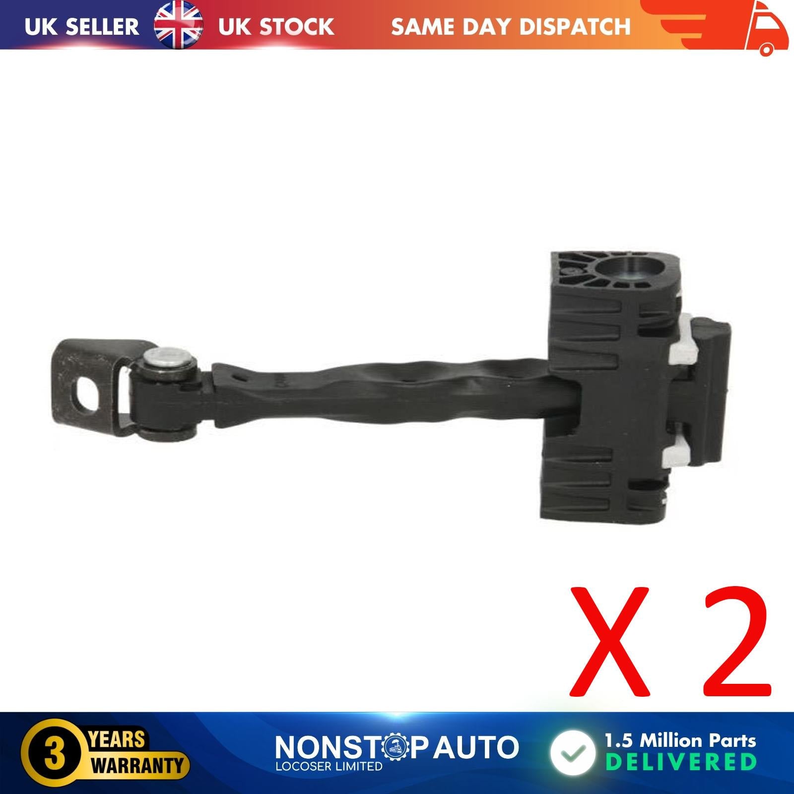 2X Front Door Hinge Stop Check Strap Limitery Right Left Fits SKODA Roomster