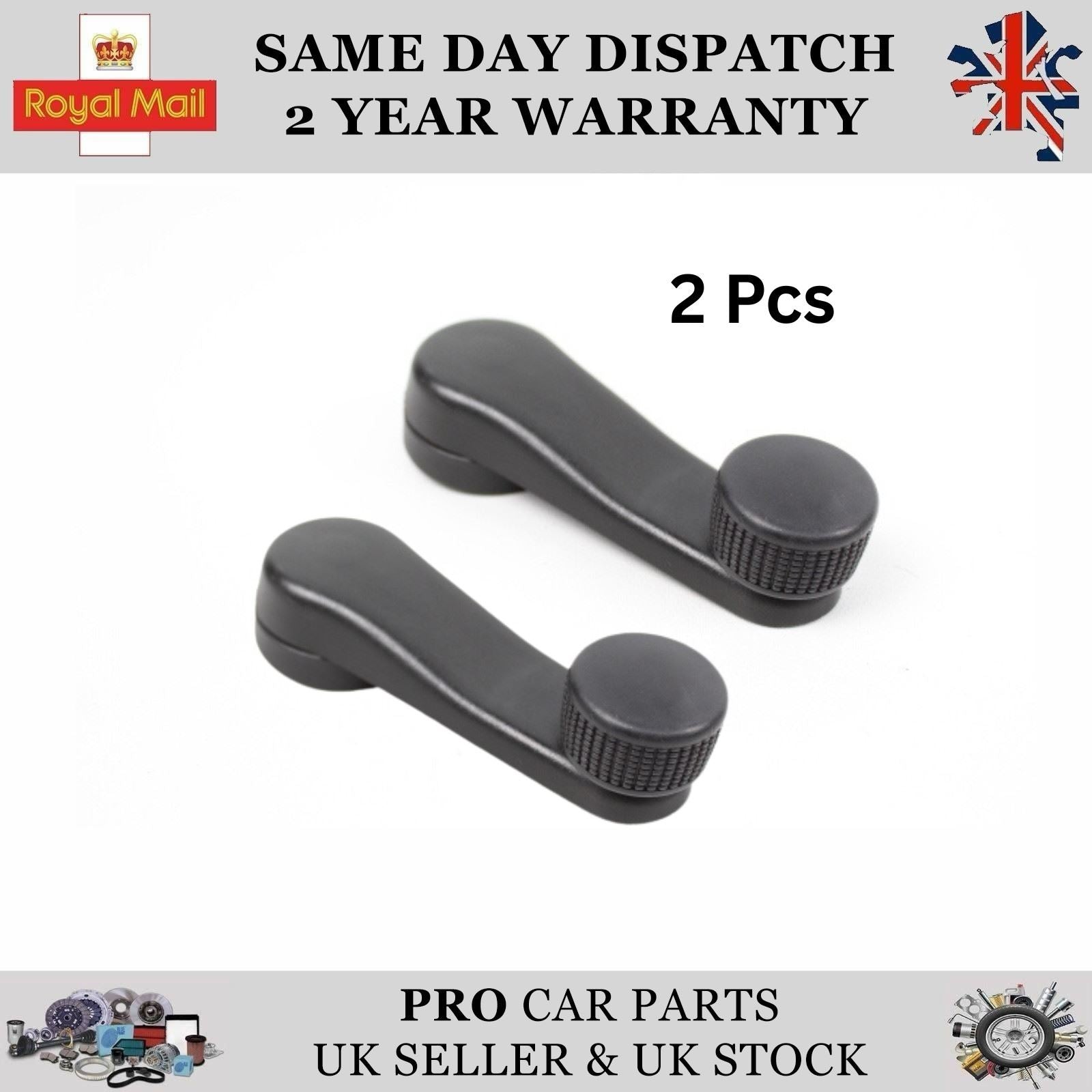 2x Window Winder Handles for FORD GALAXY 1H0837581D
