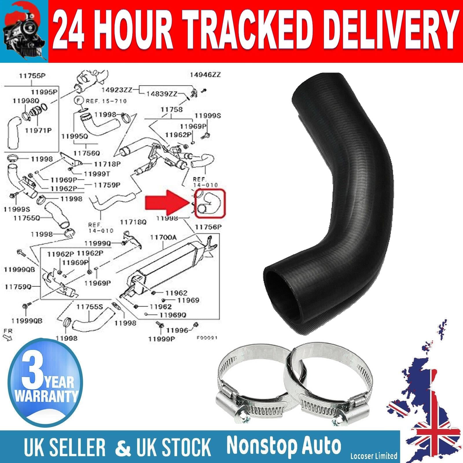 TURBO INTERCOOLER HOSE PIPE FOR  MITSUBISHI OUTLANDER  2.0 DI-D  1505A459
