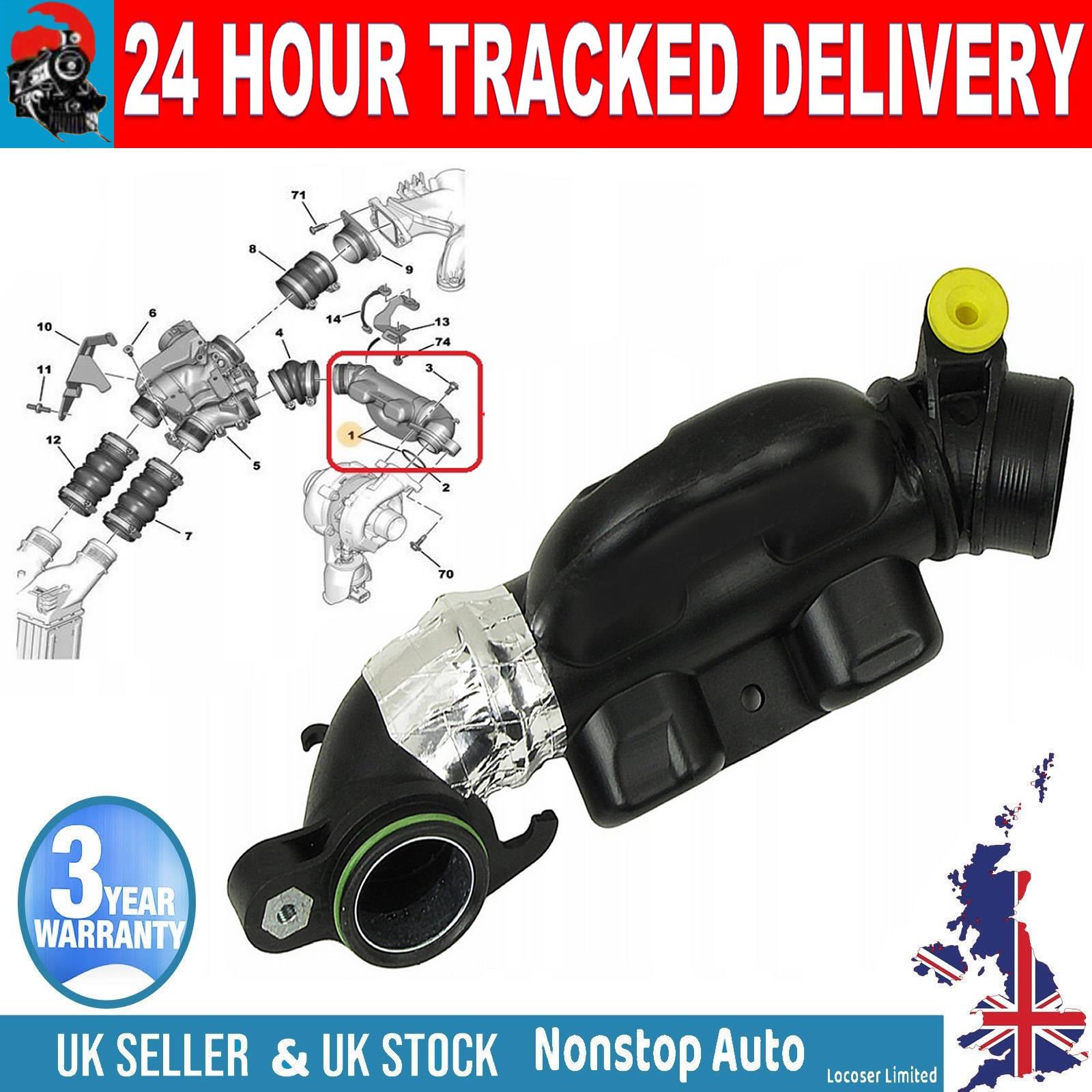 Manifold Turbo Hose Pipe  FOR CITROEN C2 C3 PEUGEOT 207 307 1007 1.6 HDi  9653777980
