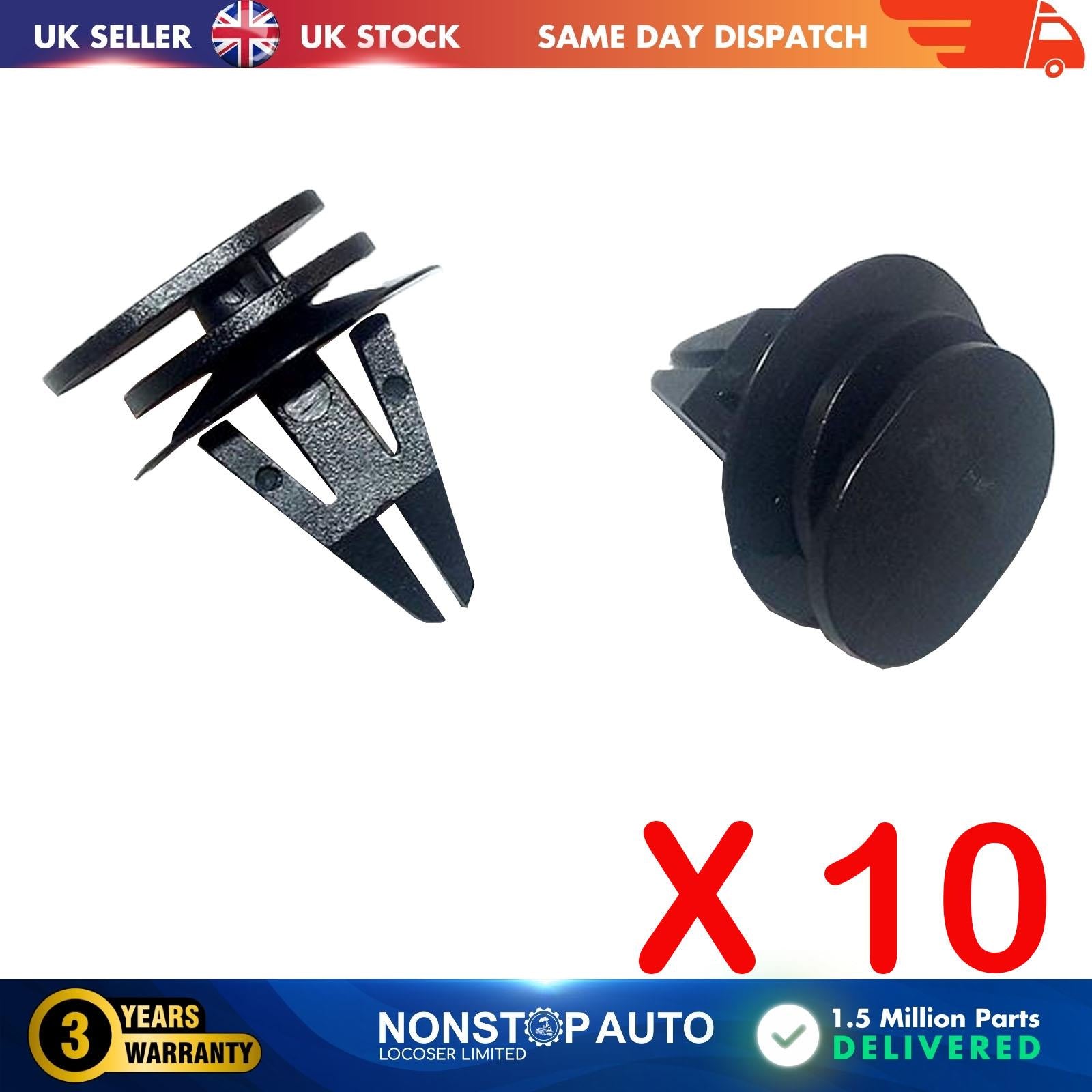 FOR MINI COOPER Door Panel Trim Moulding Clips X10