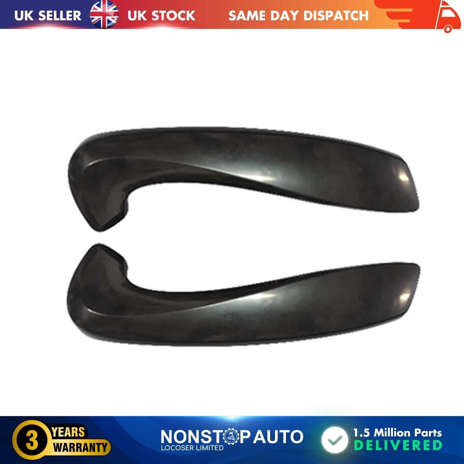 BLACK Door Armrest Handle Only Cover Front L+R for RENAULT Megane 3 - 809540001R