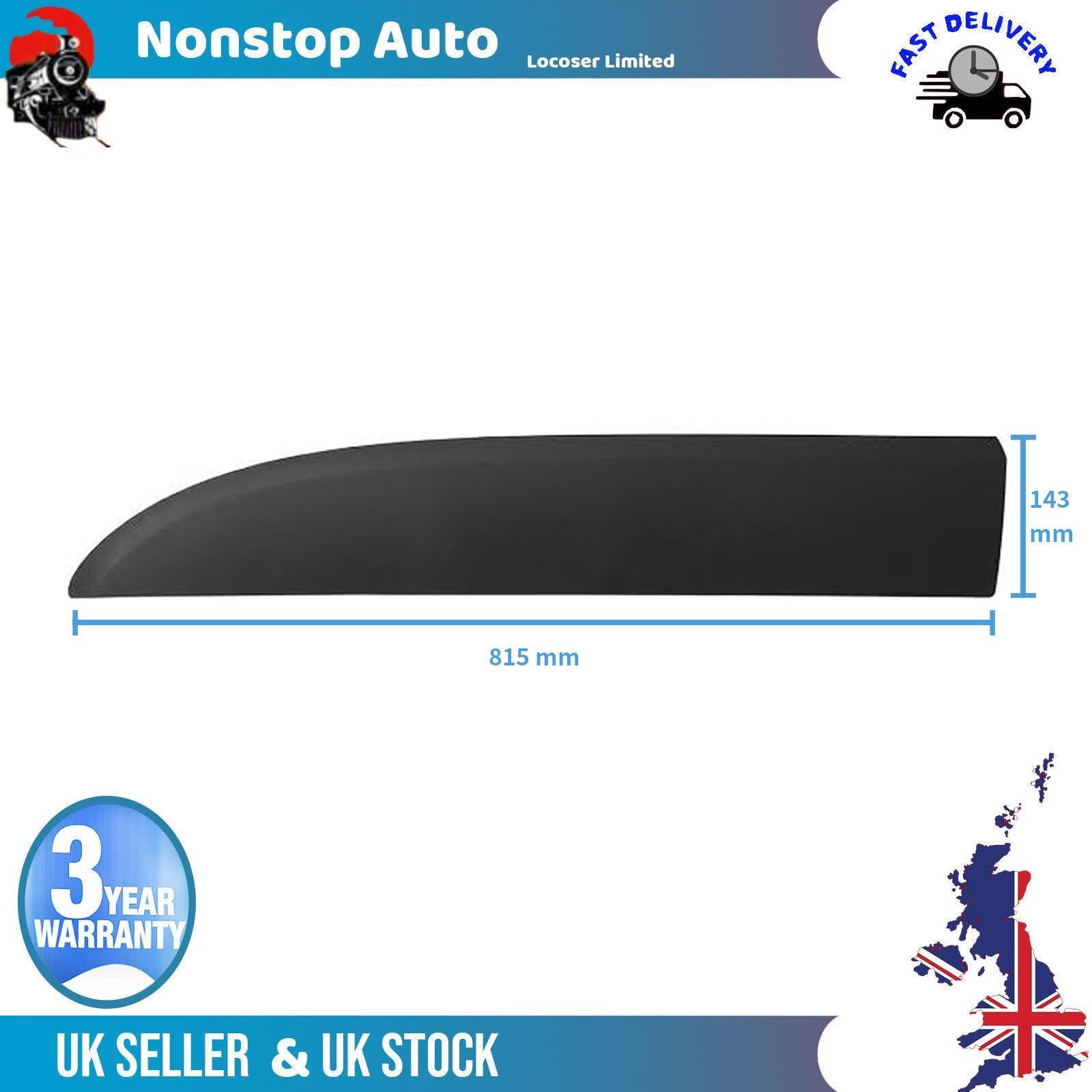 Door Strip Moulding Trim Front Left Side For FIAT Talento 2016-2022 6000617426