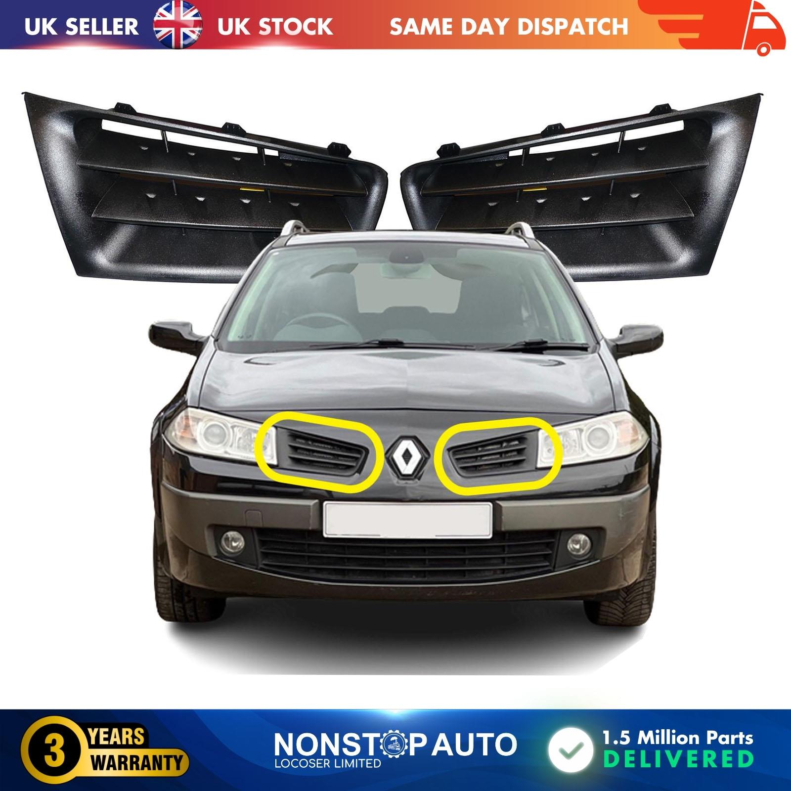 2X Front Bumper Grill Panel Left&Right Fits RENAULT Megane (06-08) 7701474478