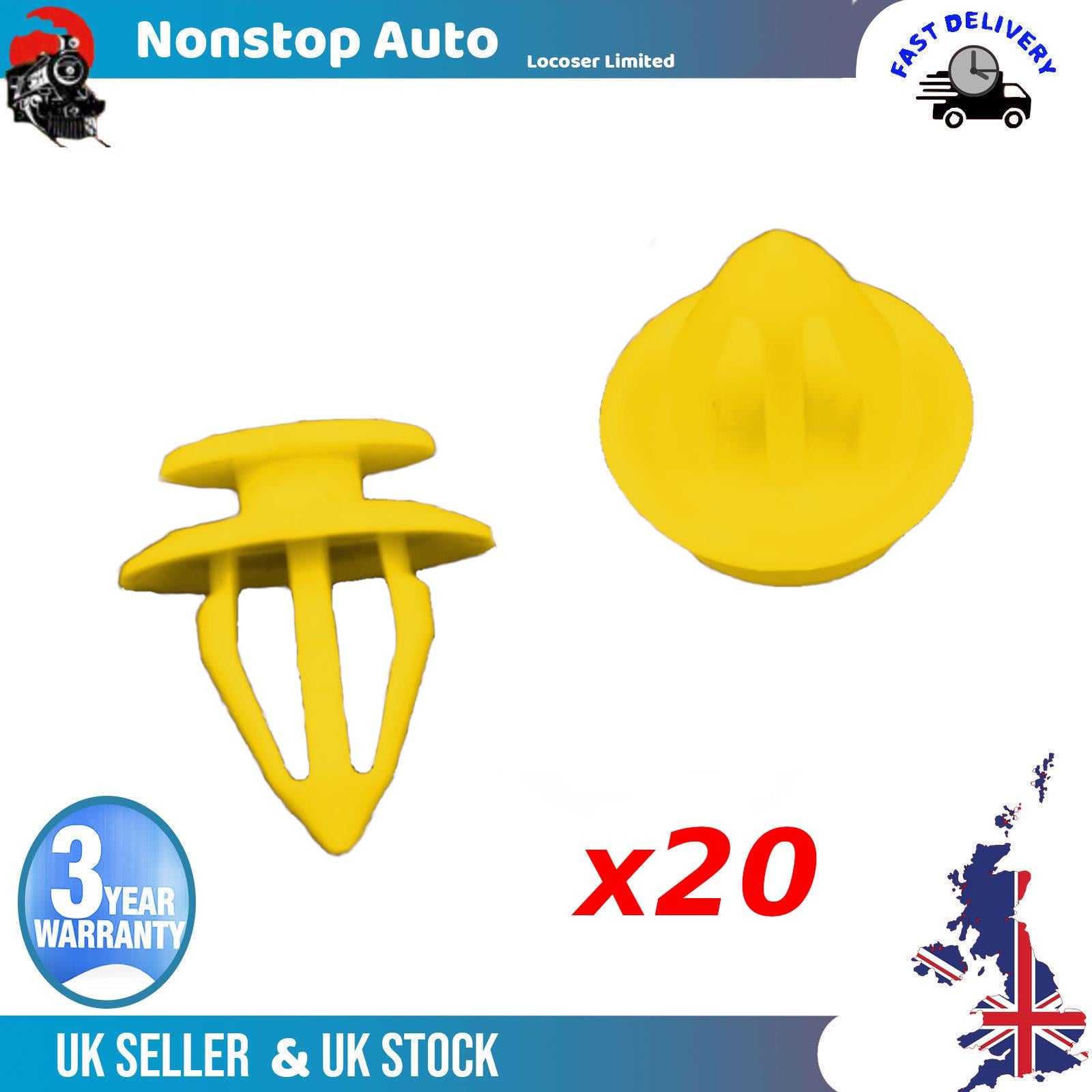 20X DOOR CARD TRIM PANEL MOULDING CLIPS FITS AUDI A3 A6 A8 R8 TT 7M867299K
